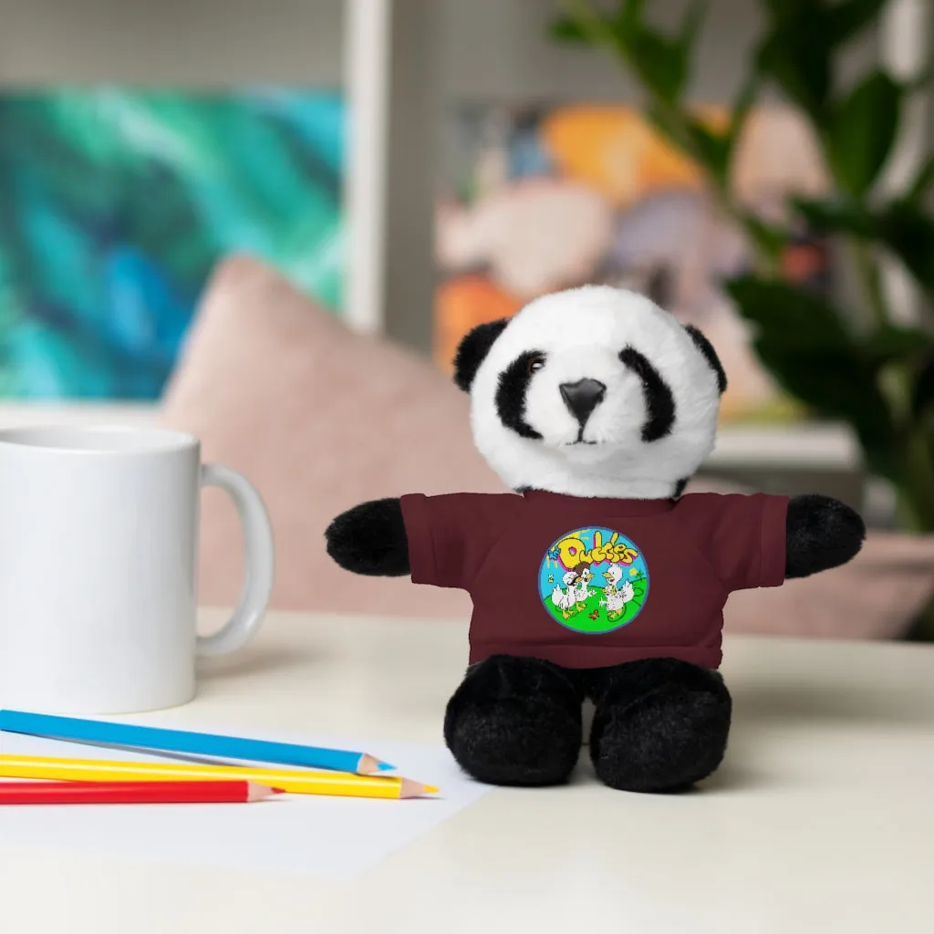 The Duckles™ Merch-Wearing Stuffed Animals with Tee