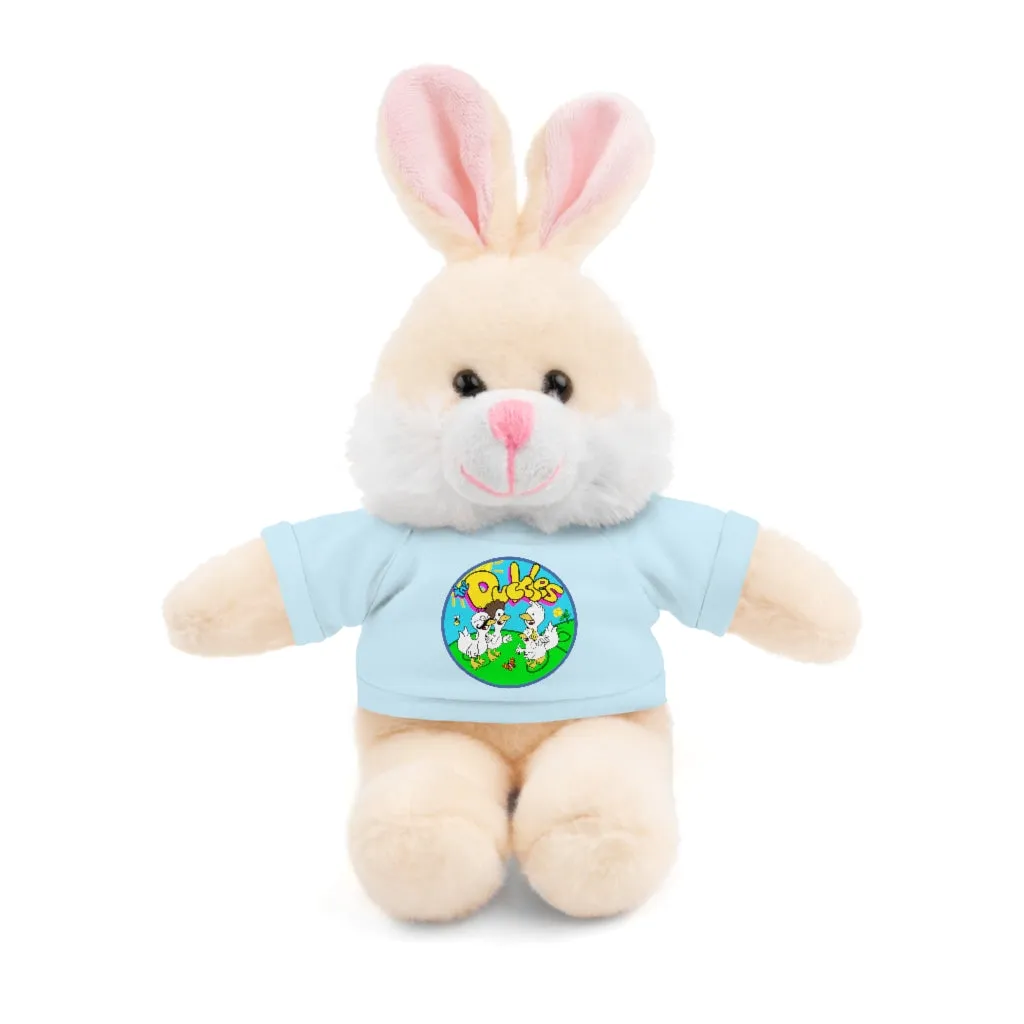 The Duckles™ Merch-Wearing Stuffed Animals with Tee