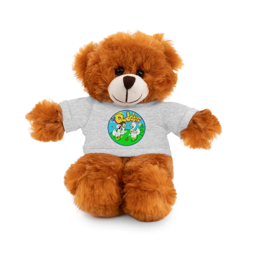 The Duckles™ Merch-Wearing Stuffed Animals with Tee
