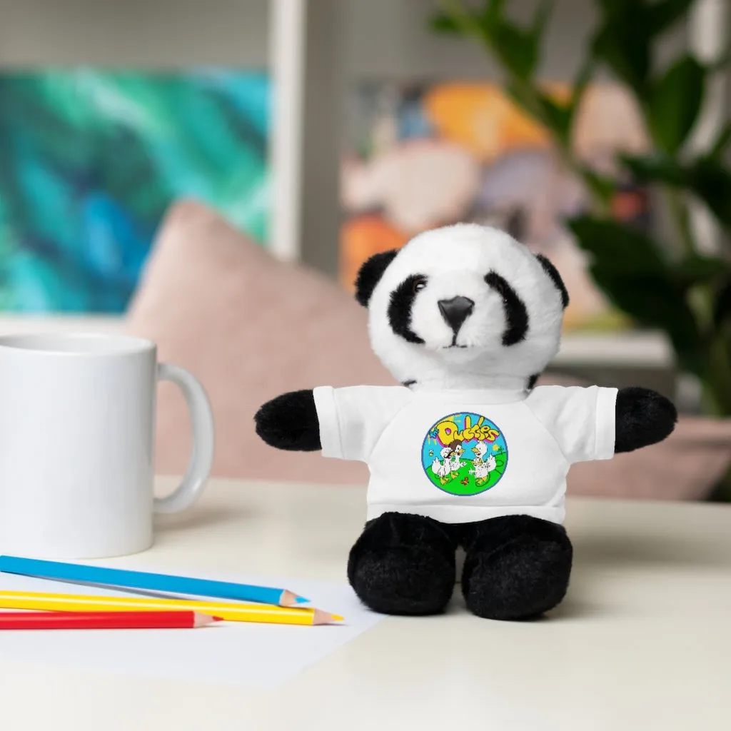 The Duckles™ Merch-Wearing Stuffed Animals with Tee