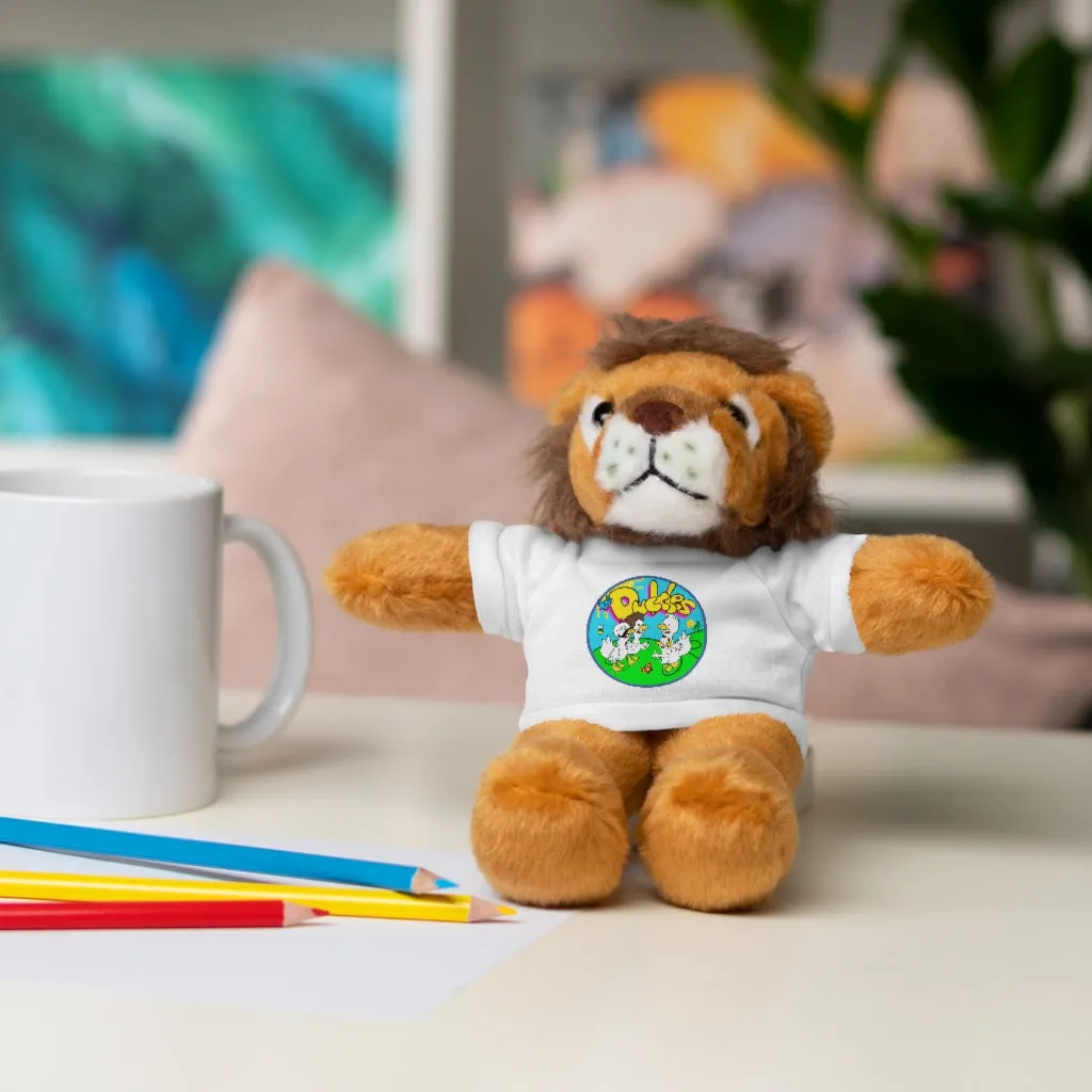 The Duckles™ Merch-Wearing Stuffed Animals with Tee