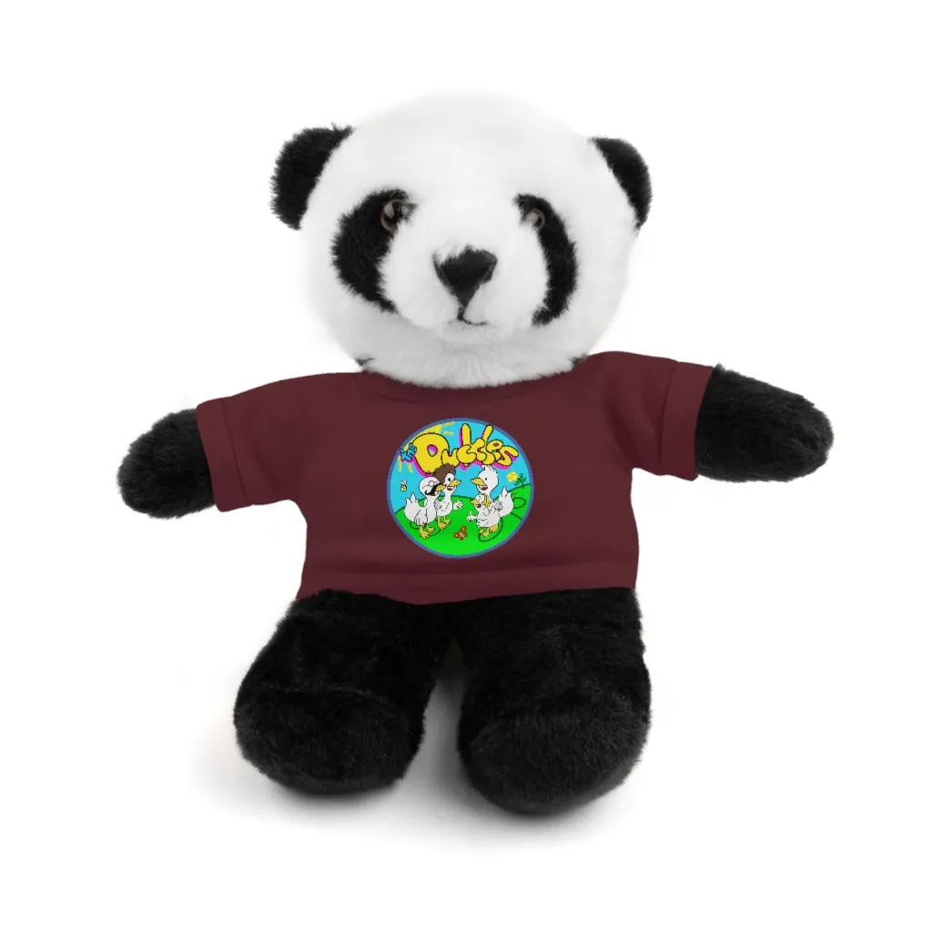The Duckles™ Merch-Wearing Stuffed Animals with Tee