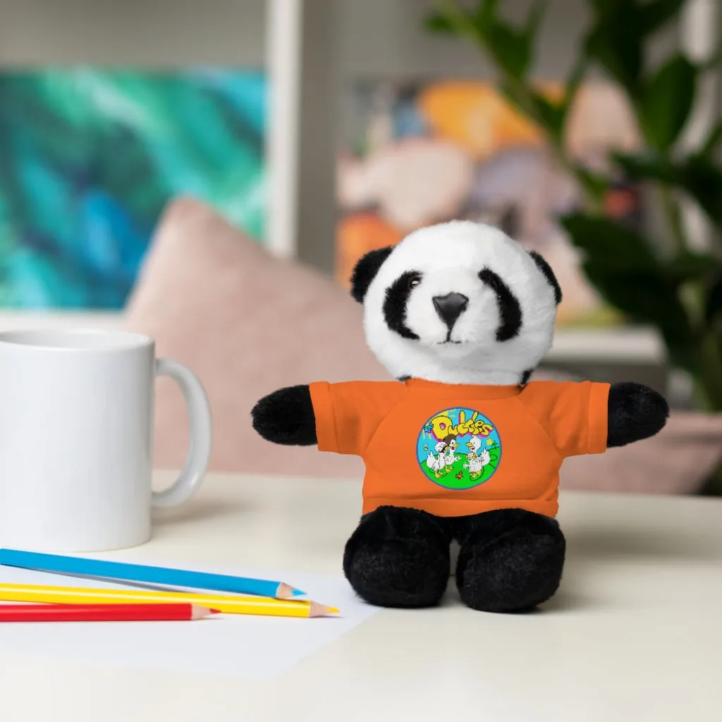The Duckles™ Merch-Wearing Stuffed Animals with Tee