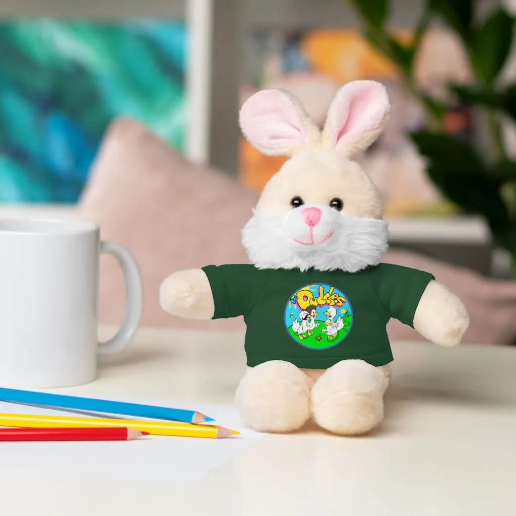 The Duckles™ Merch-Wearing Stuffed Animals with Tee