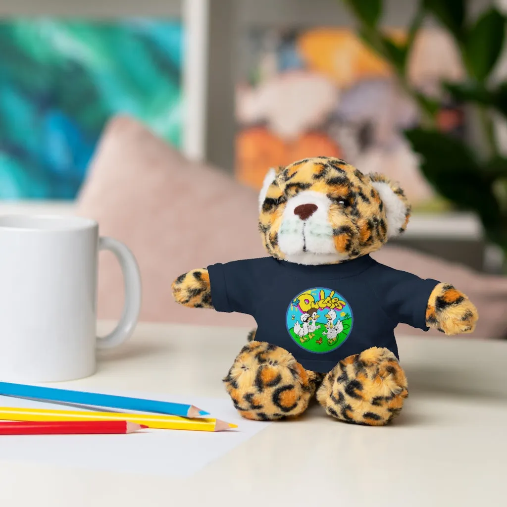 The Duckles™ Merch-Wearing Stuffed Animals with Tee