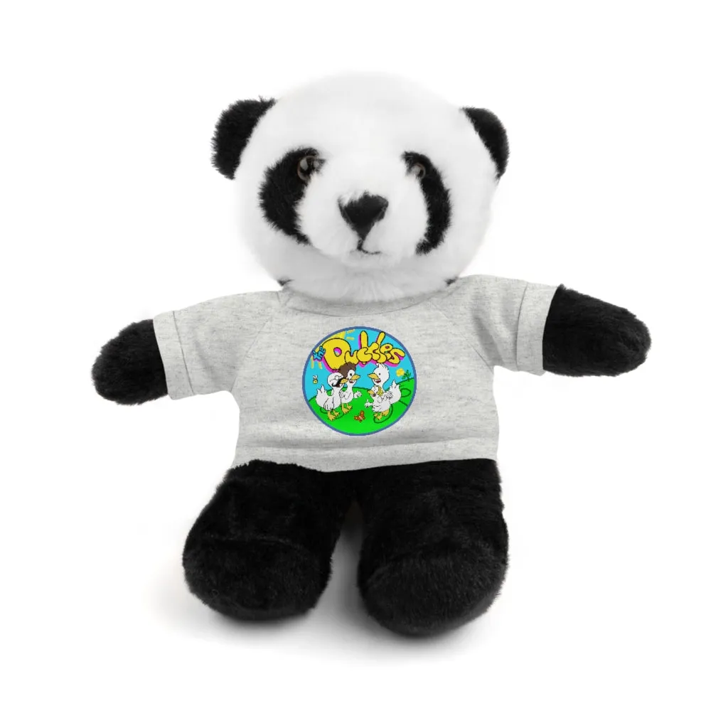 The Duckles™ Merch-Wearing Stuffed Animals with Tee