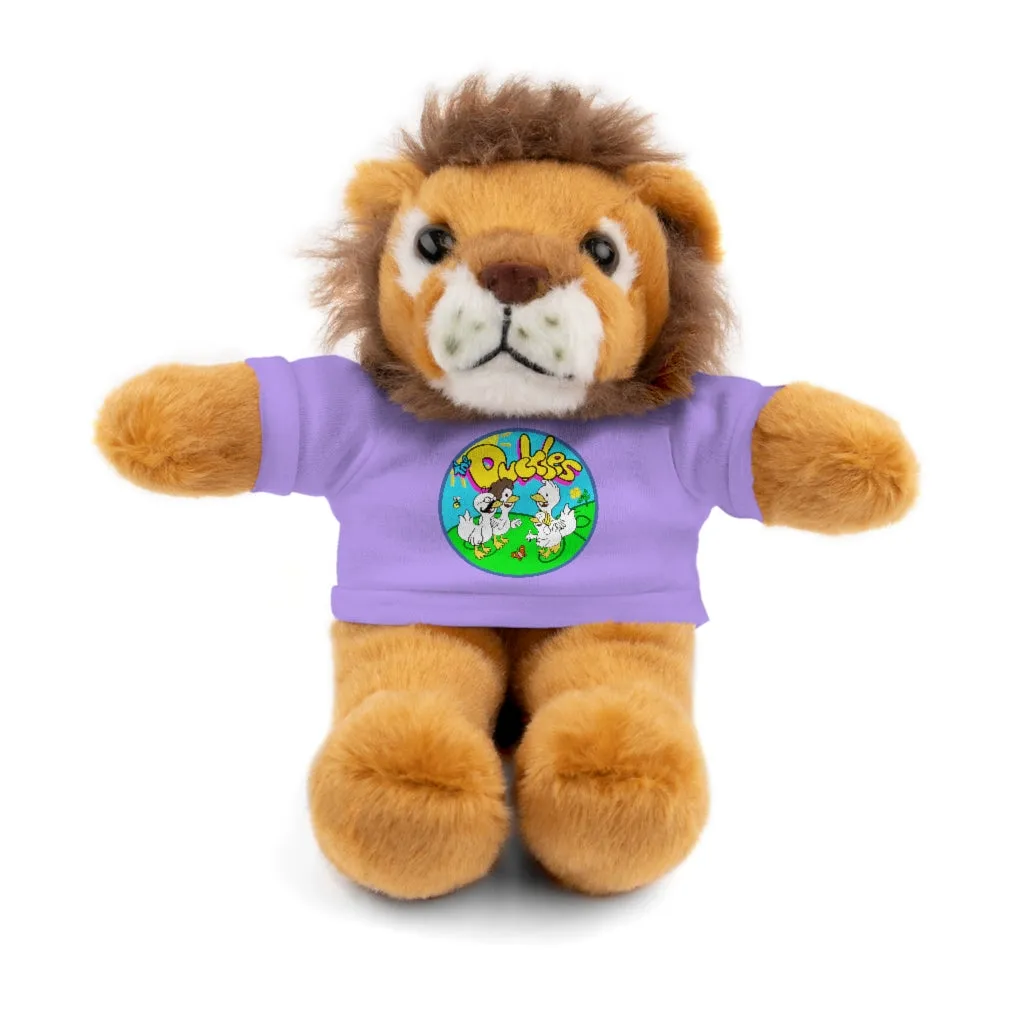 The Duckles™ Merch-Wearing Stuffed Animals with Tee