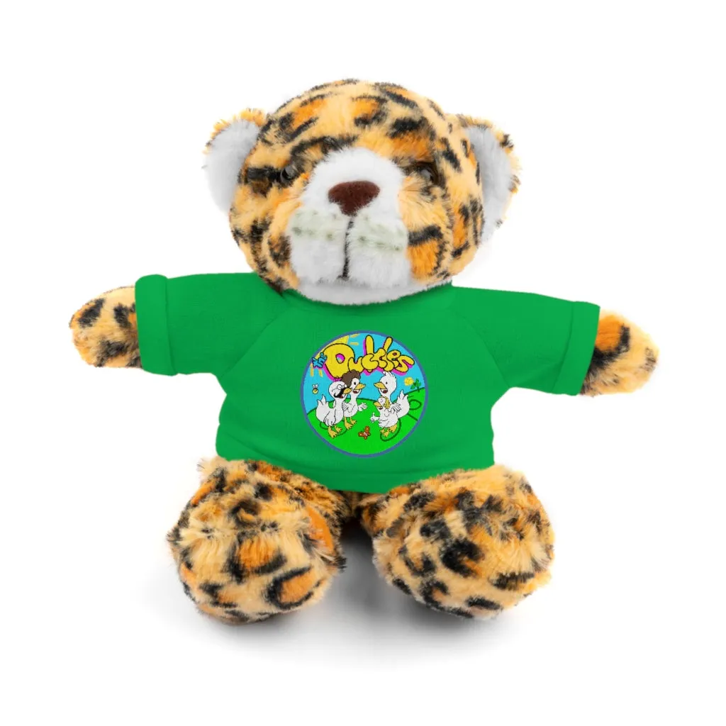 The Duckles™ Merch-Wearing Stuffed Animals with Tee