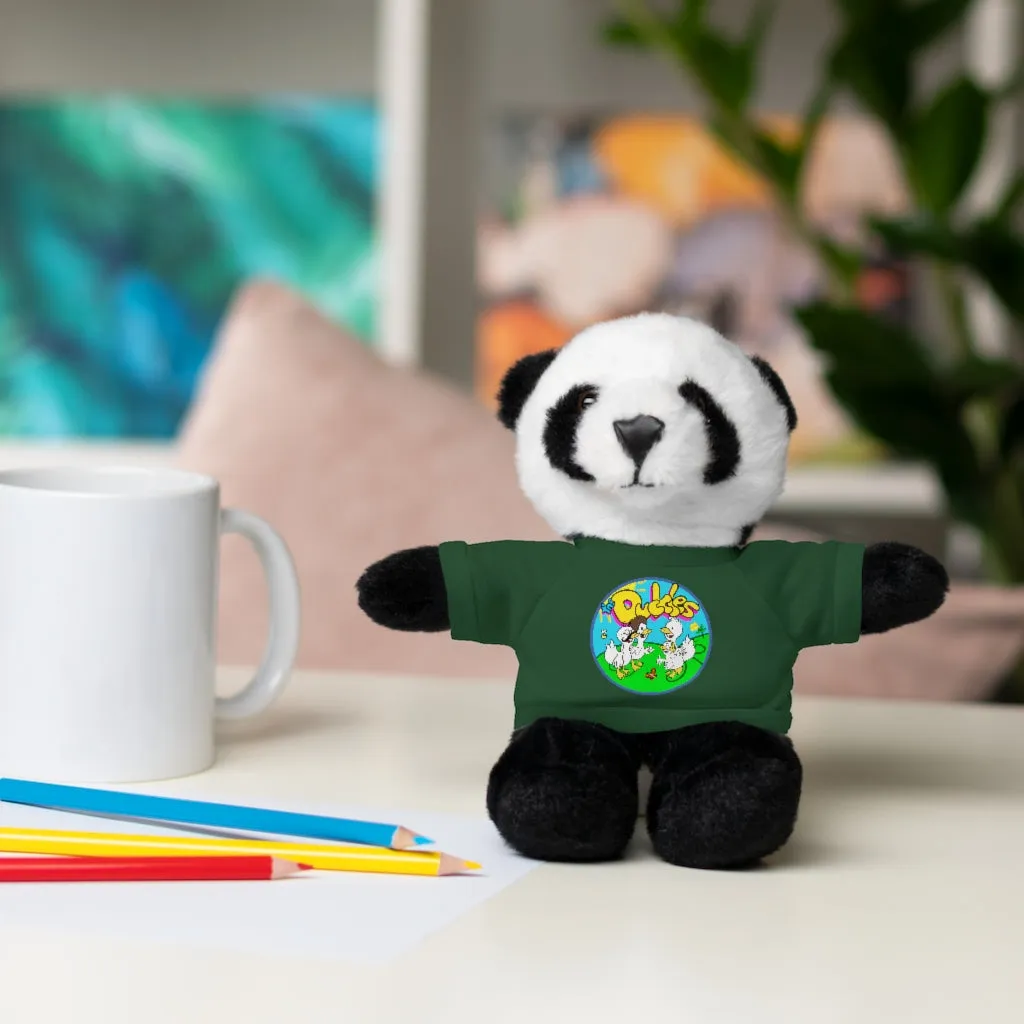 The Duckles™ Merch-Wearing Stuffed Animals with Tee