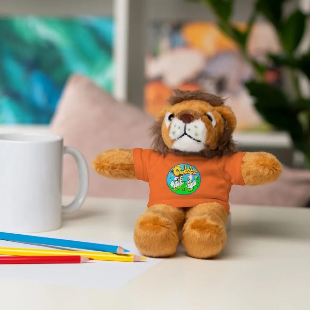 The Duckles™ Merch-Wearing Stuffed Animals with Tee
