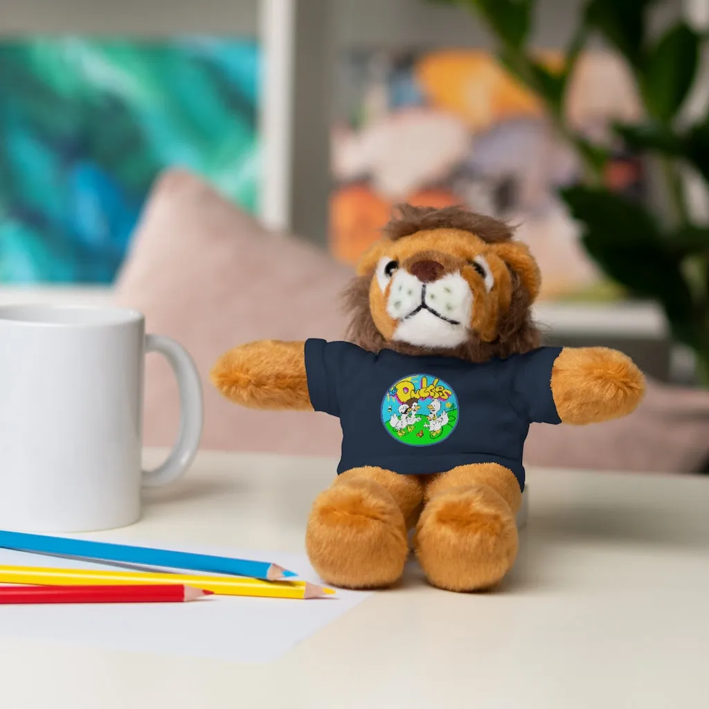 The Duckles™ Merch-Wearing Stuffed Animals with Tee