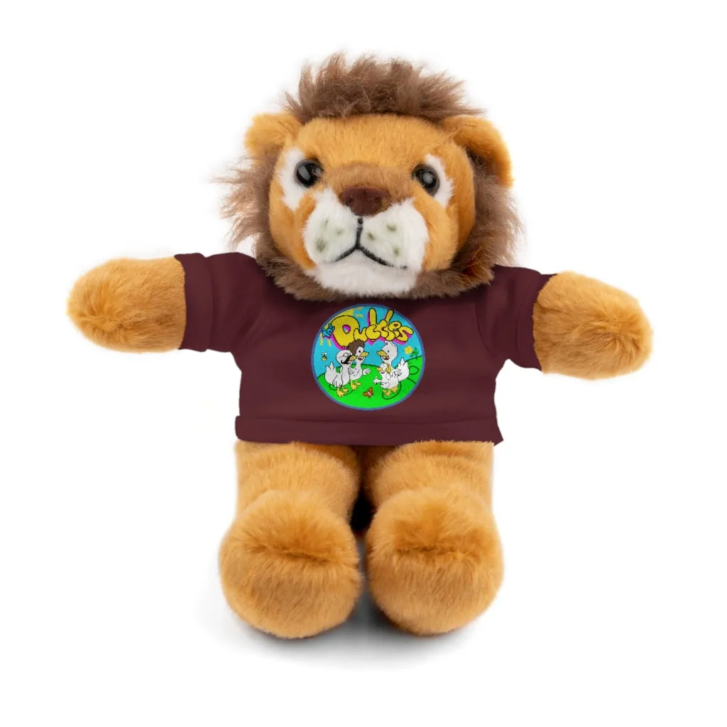 The Duckles™ Merch-Wearing Stuffed Animals with Tee