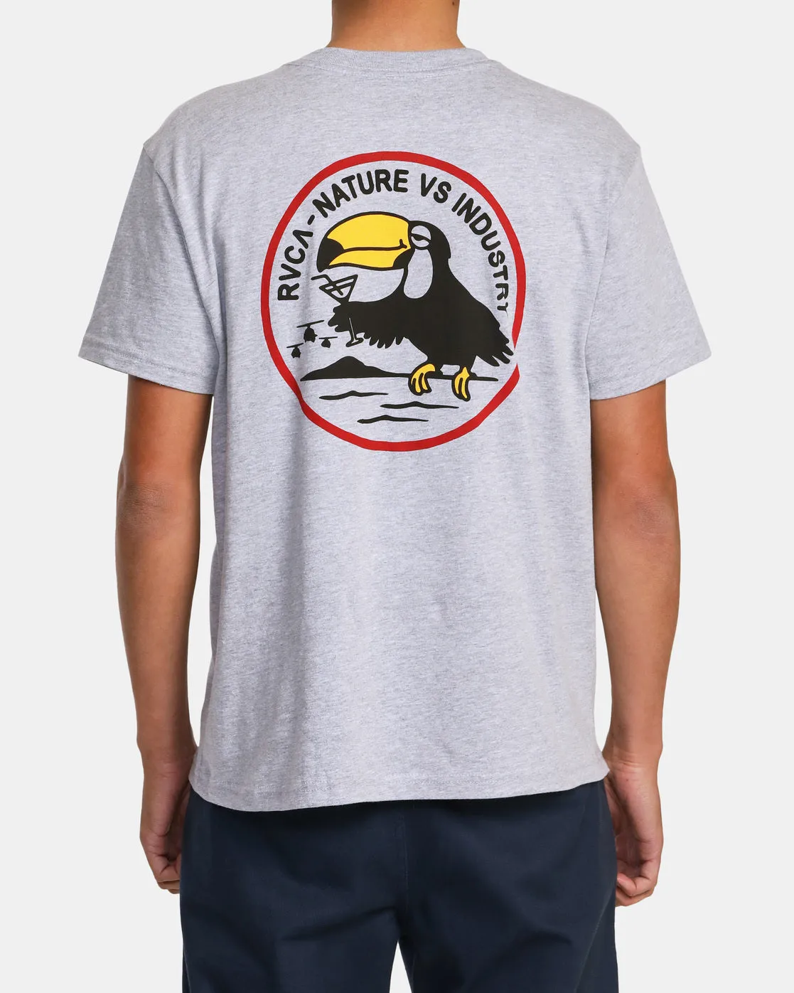 Tipsy Toucan Tee - Cool Grey Heather