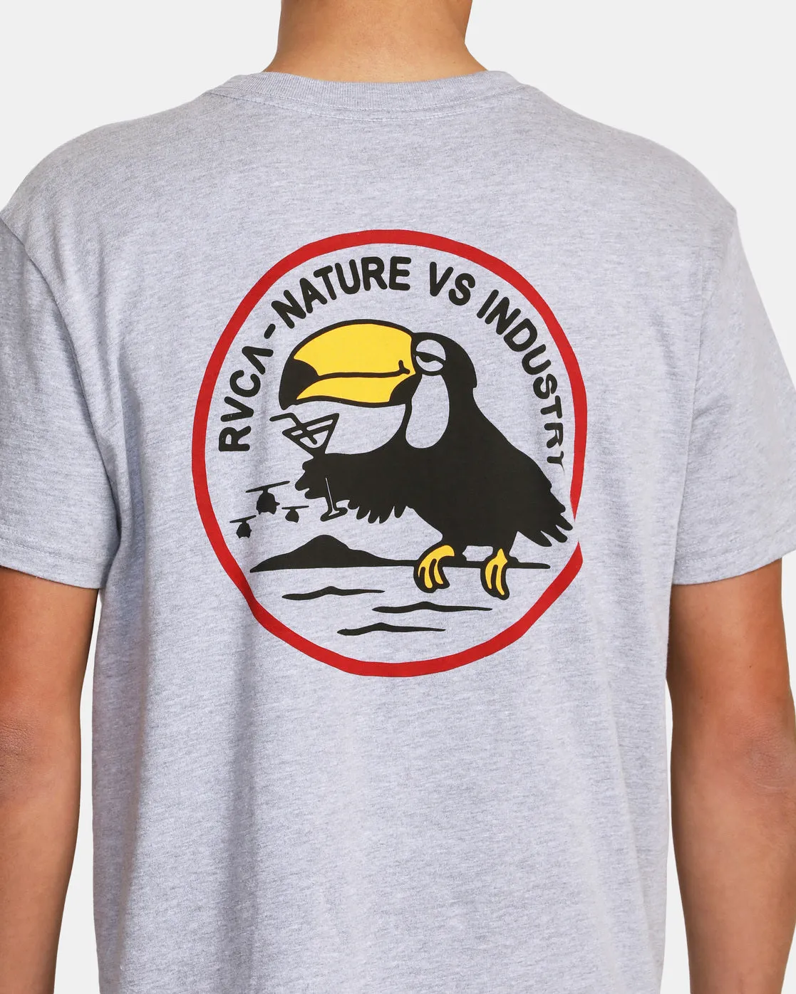Tipsy Toucan Tee - Cool Grey Heather