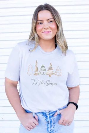 'Tis The Season Christmas Trees Adult Soft-Tek Blend T-Shirt