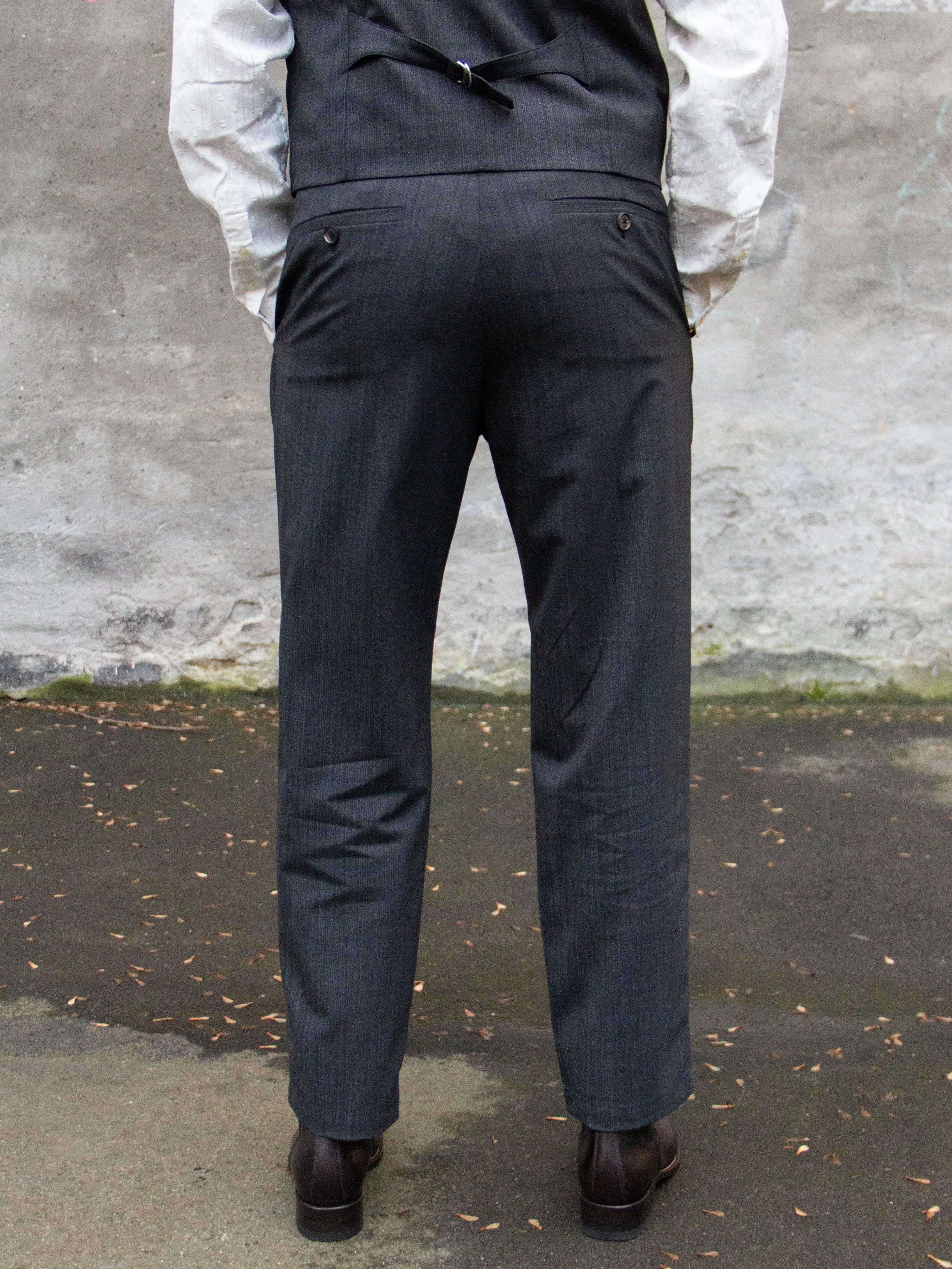 Uncle Bright, Leo, Stripe Grey/ Petrol