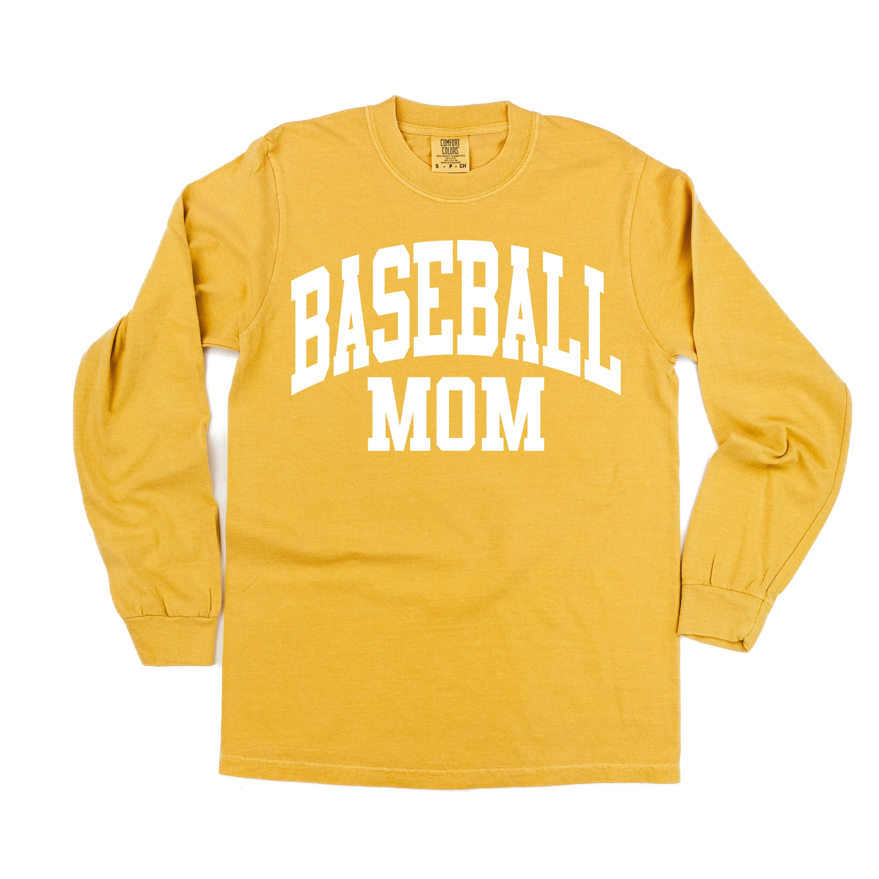 Varsity Style - BASEBALL MOM - LONG SLEEVE COMFORT COLORS TEE