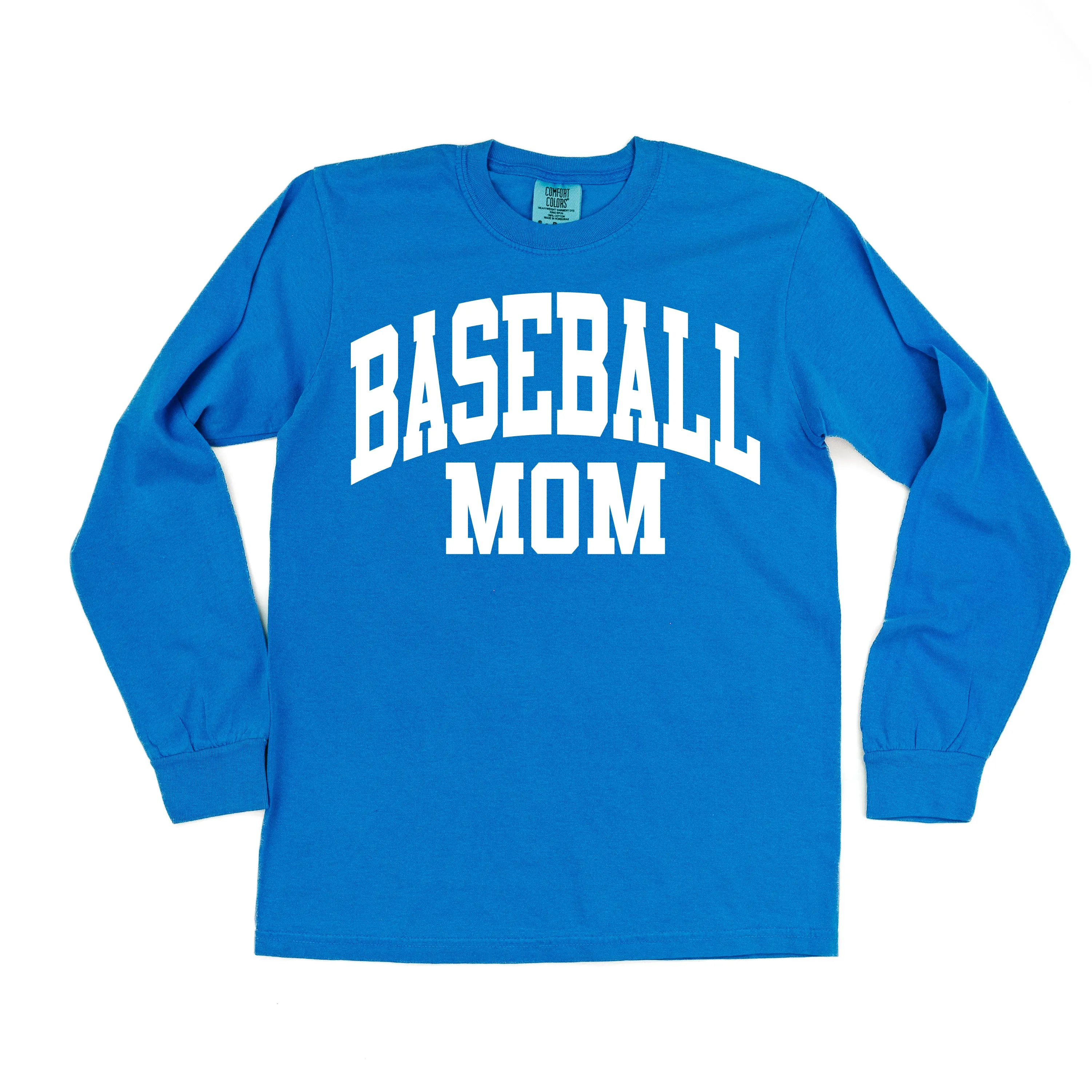 Varsity Style - BASEBALL MOM - LONG SLEEVE COMFORT COLORS TEE