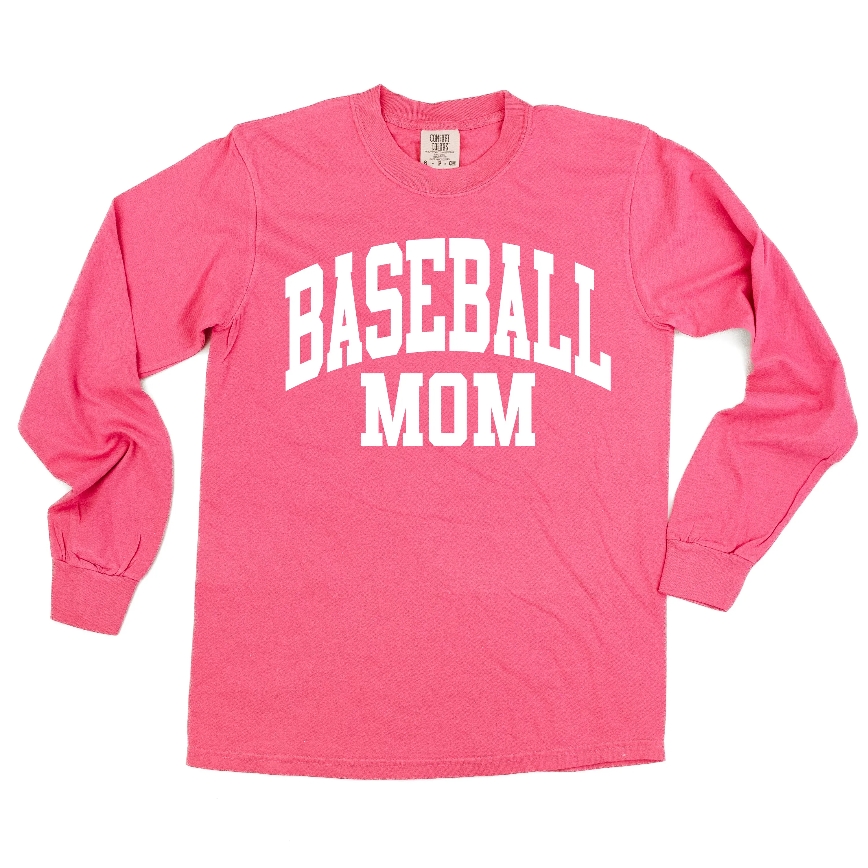 Varsity Style - BASEBALL MOM - LONG SLEEVE COMFORT COLORS TEE