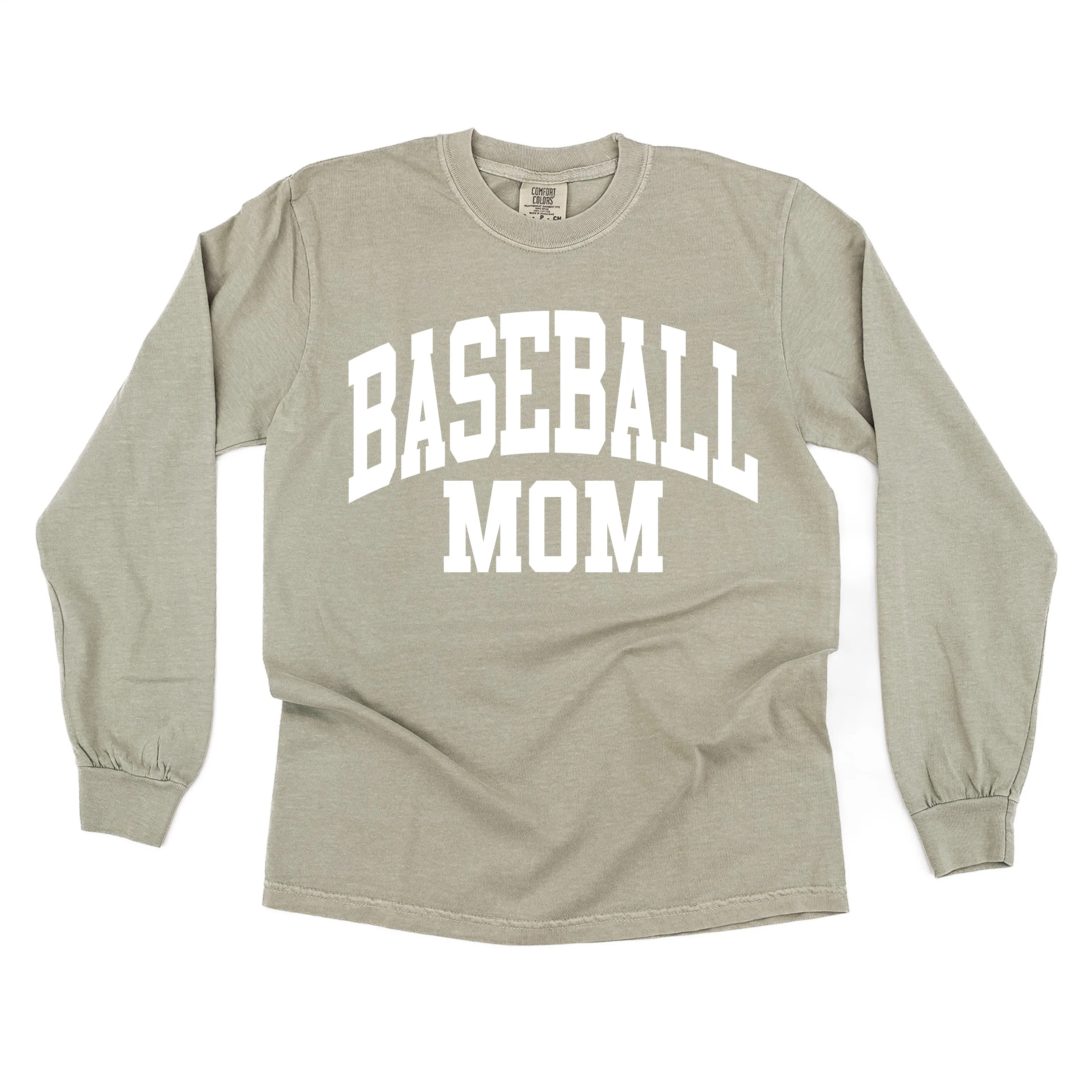 Varsity Style - BASEBALL MOM - LONG SLEEVE COMFORT COLORS TEE