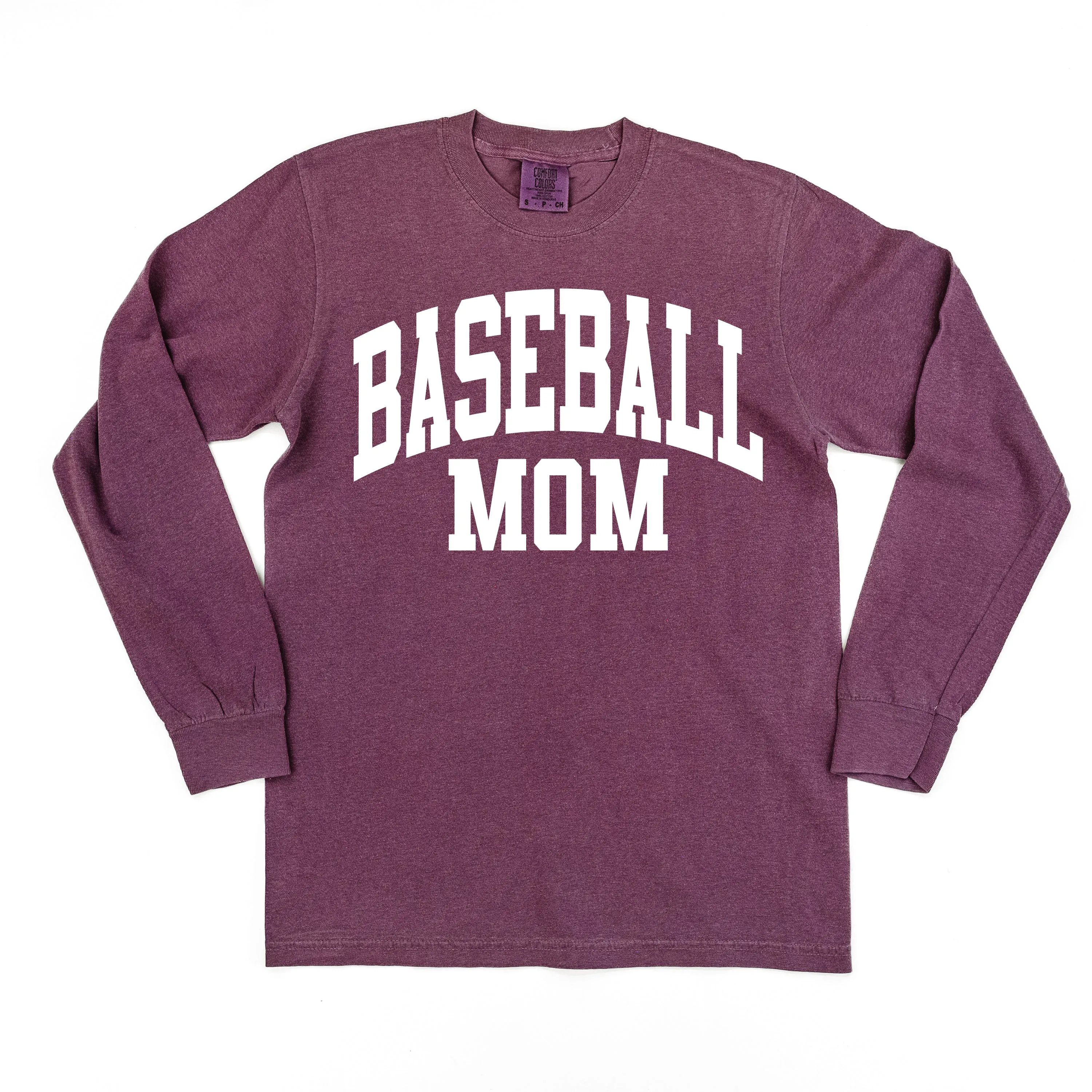 Varsity Style - BASEBALL MOM - LONG SLEEVE COMFORT COLORS TEE