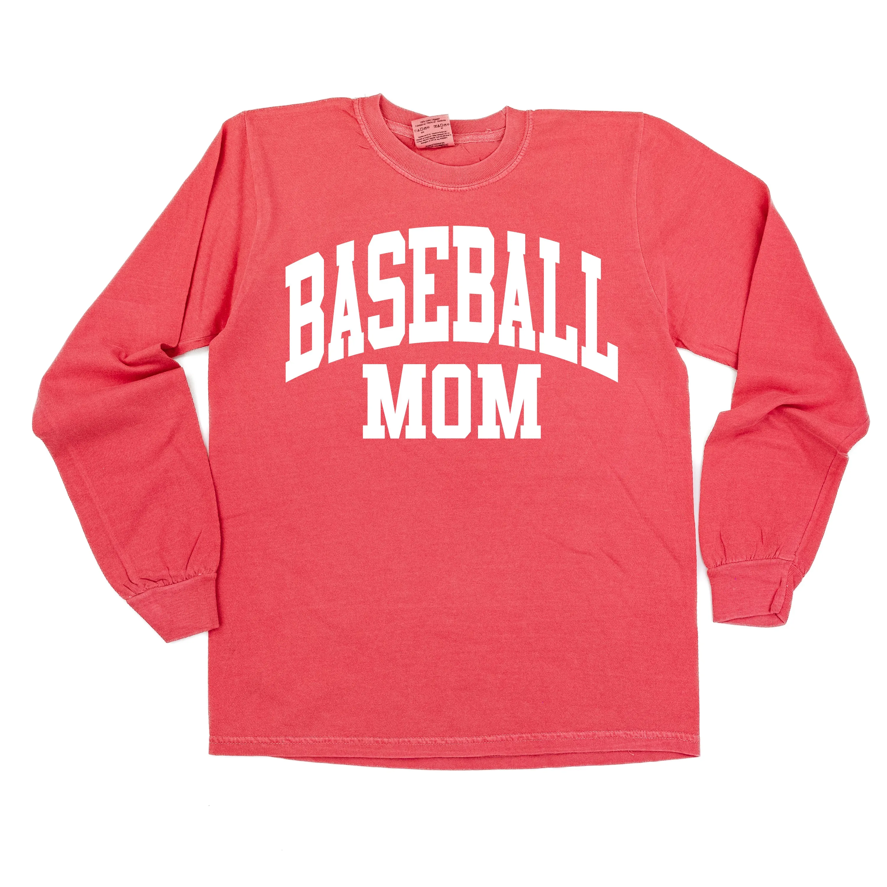 Varsity Style - BASEBALL MOM - LONG SLEEVE COMFORT COLORS TEE