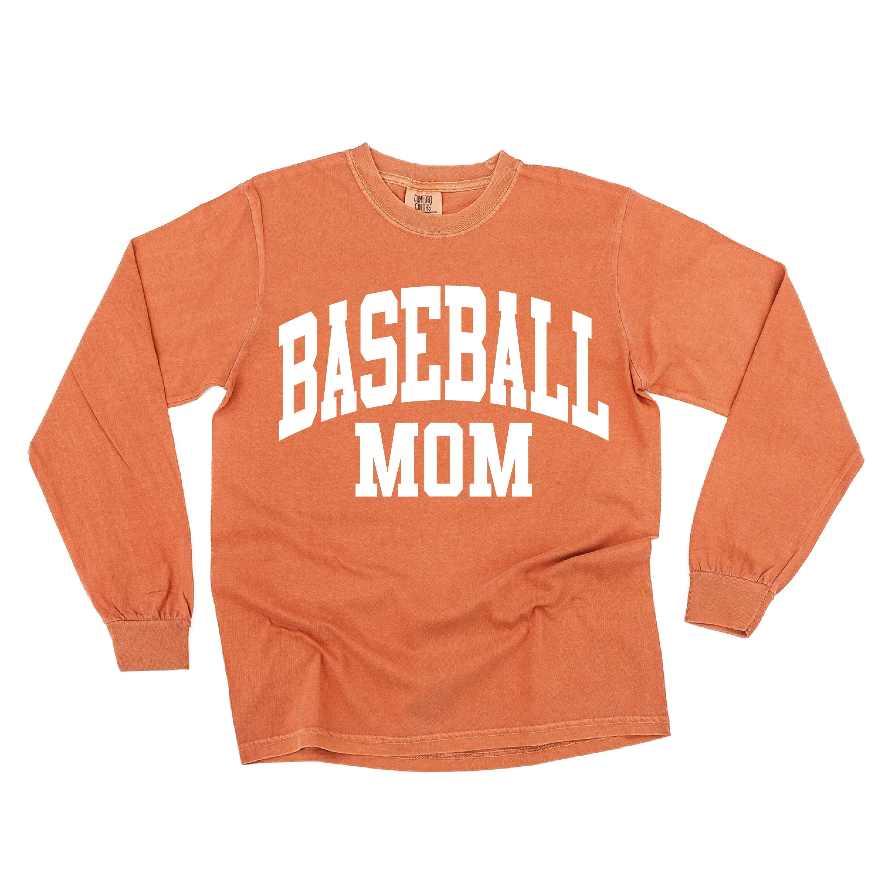 Varsity Style - BASEBALL MOM - LONG SLEEVE COMFORT COLORS TEE