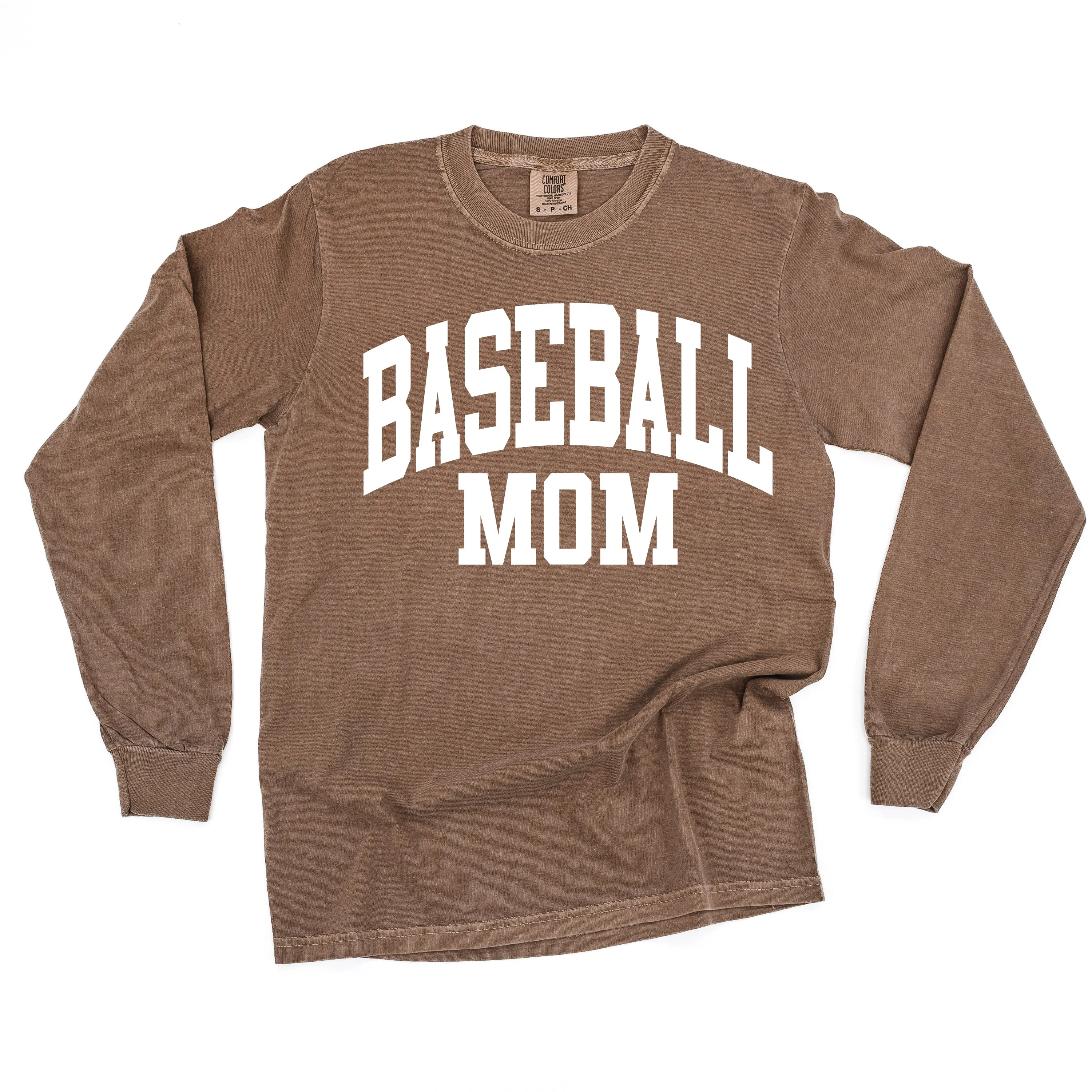 Varsity Style - BASEBALL MOM - LONG SLEEVE COMFORT COLORS TEE