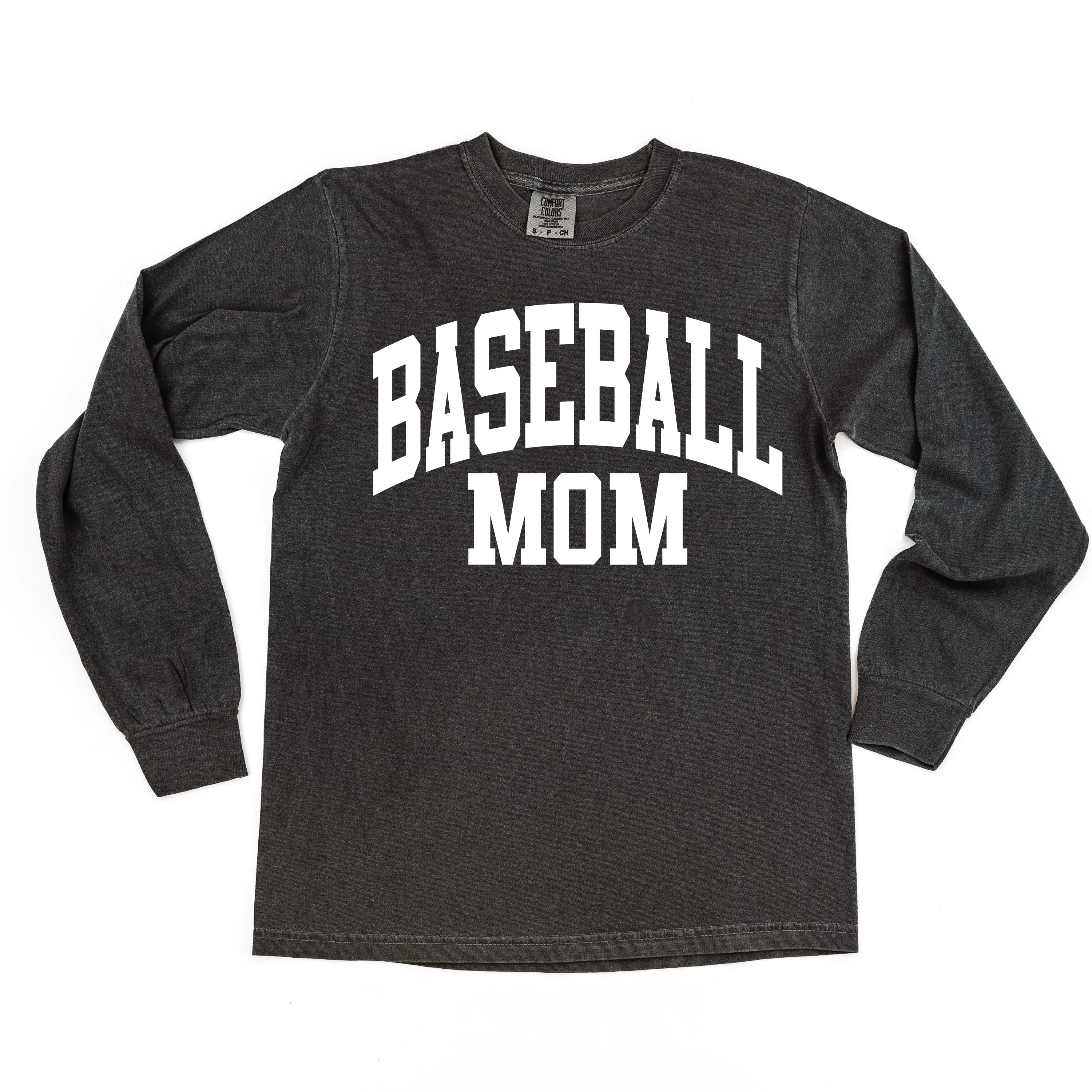 Varsity Style - BASEBALL MOM - LONG SLEEVE COMFORT COLORS TEE