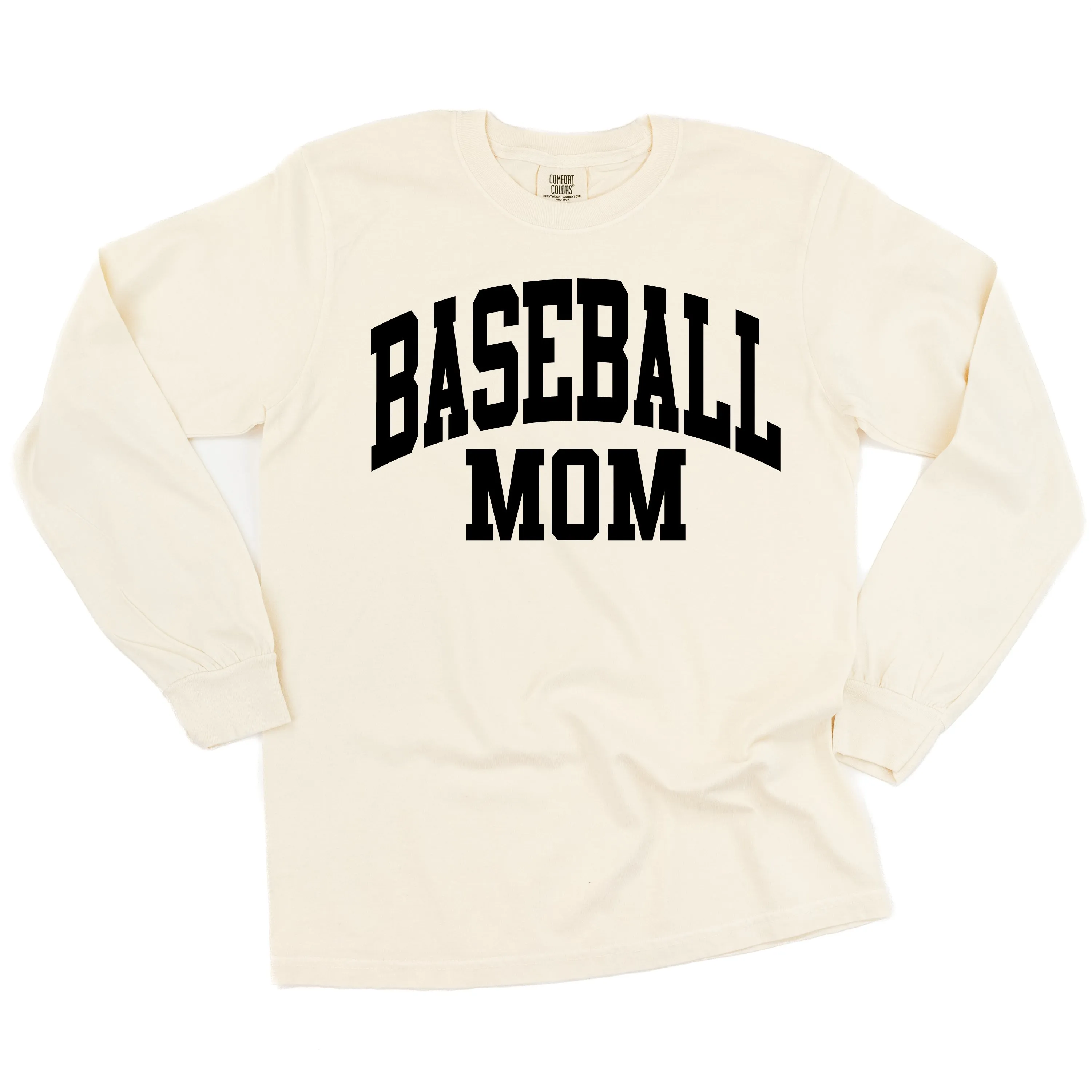 Varsity Style - BASEBALL MOM - LONG SLEEVE COMFORT COLORS TEE