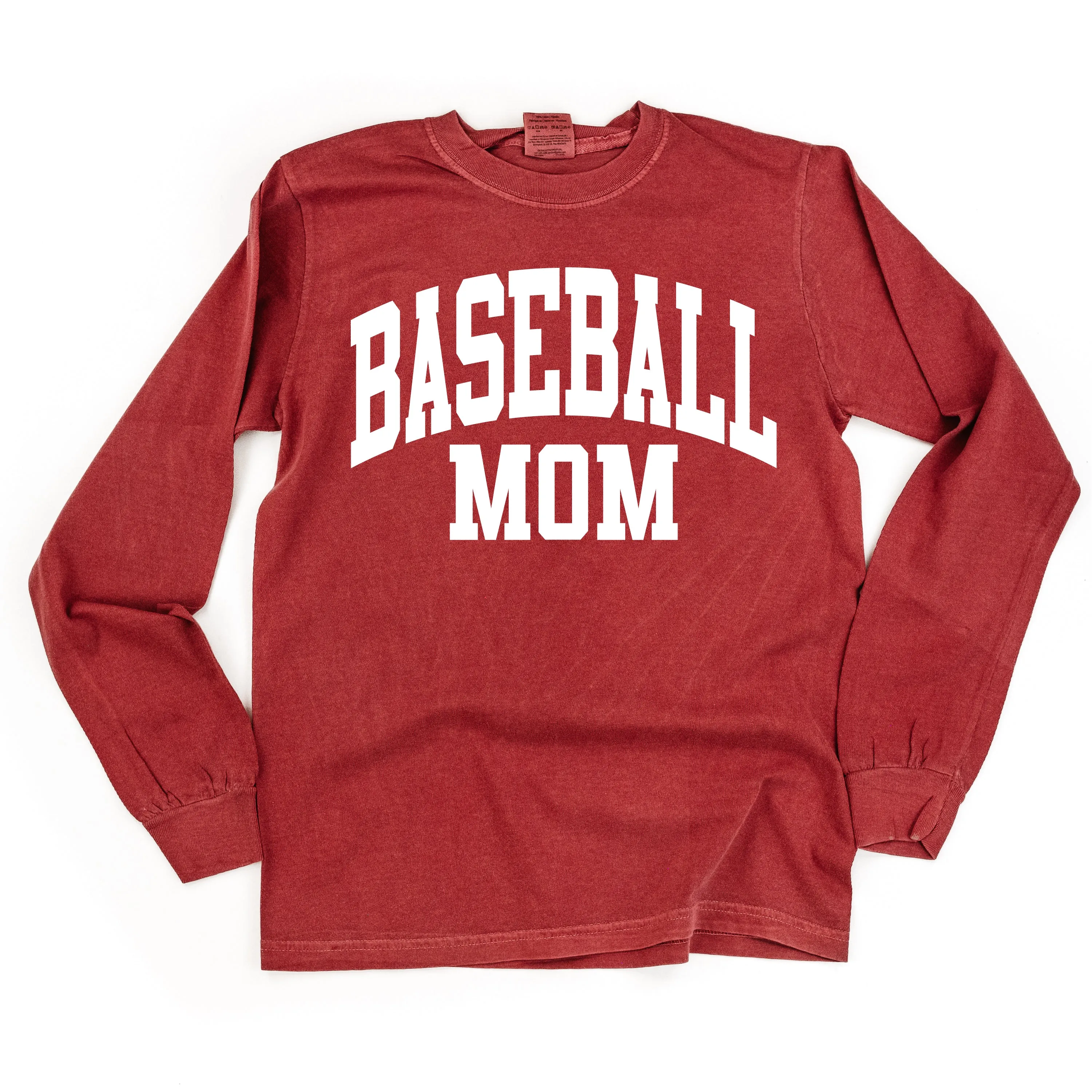 Varsity Style - BASEBALL MOM - LONG SLEEVE COMFORT COLORS TEE