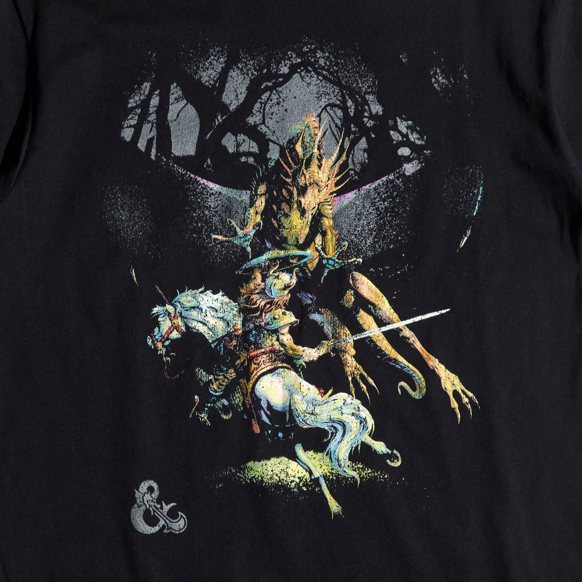 Vintage Expert Rules Gold Dragon Black Tee