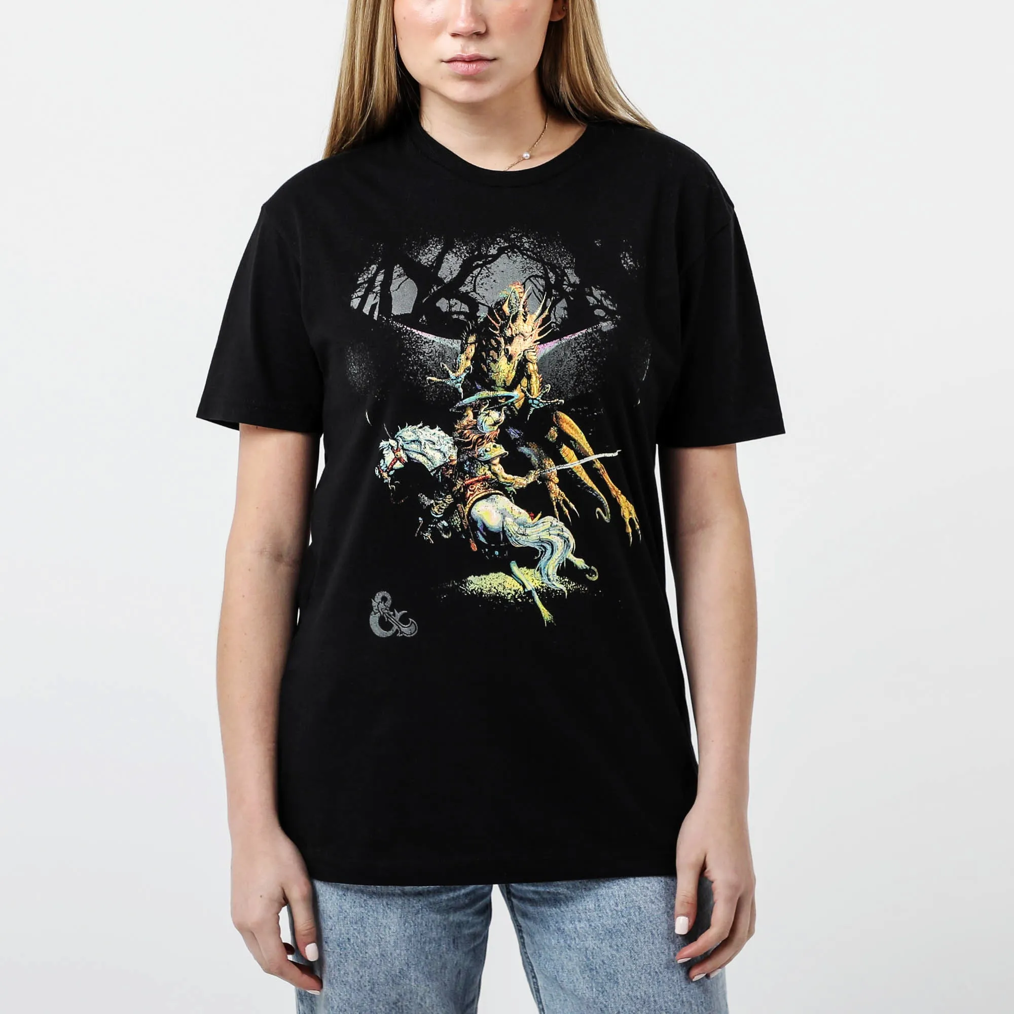 Vintage Expert Rules Gold Dragon Black Tee