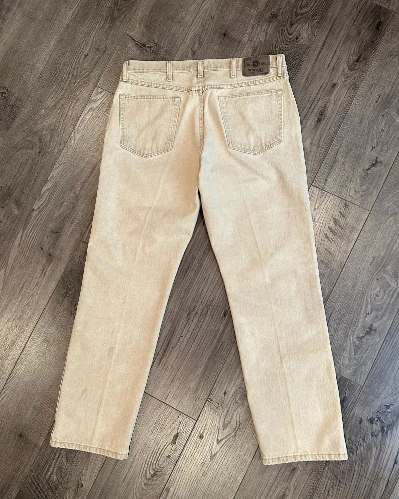 Vintage Wrangler Khaki Straight Fit Jeans - Size 36x30