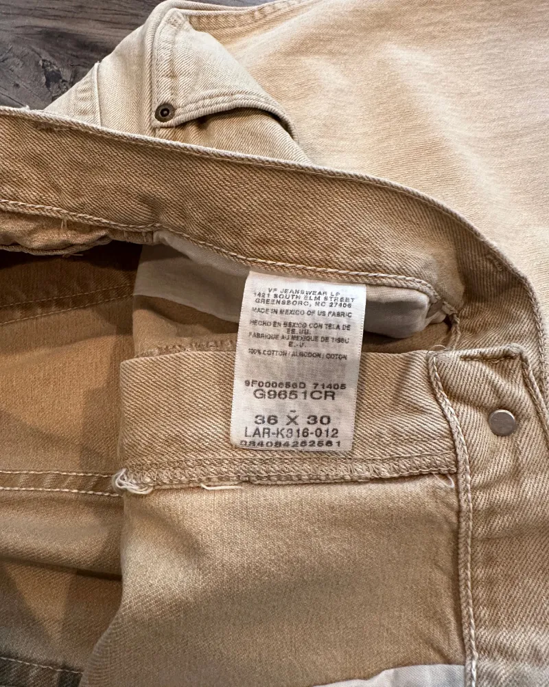 Vintage Wrangler Khaki Straight Fit Jeans - Size 36x30