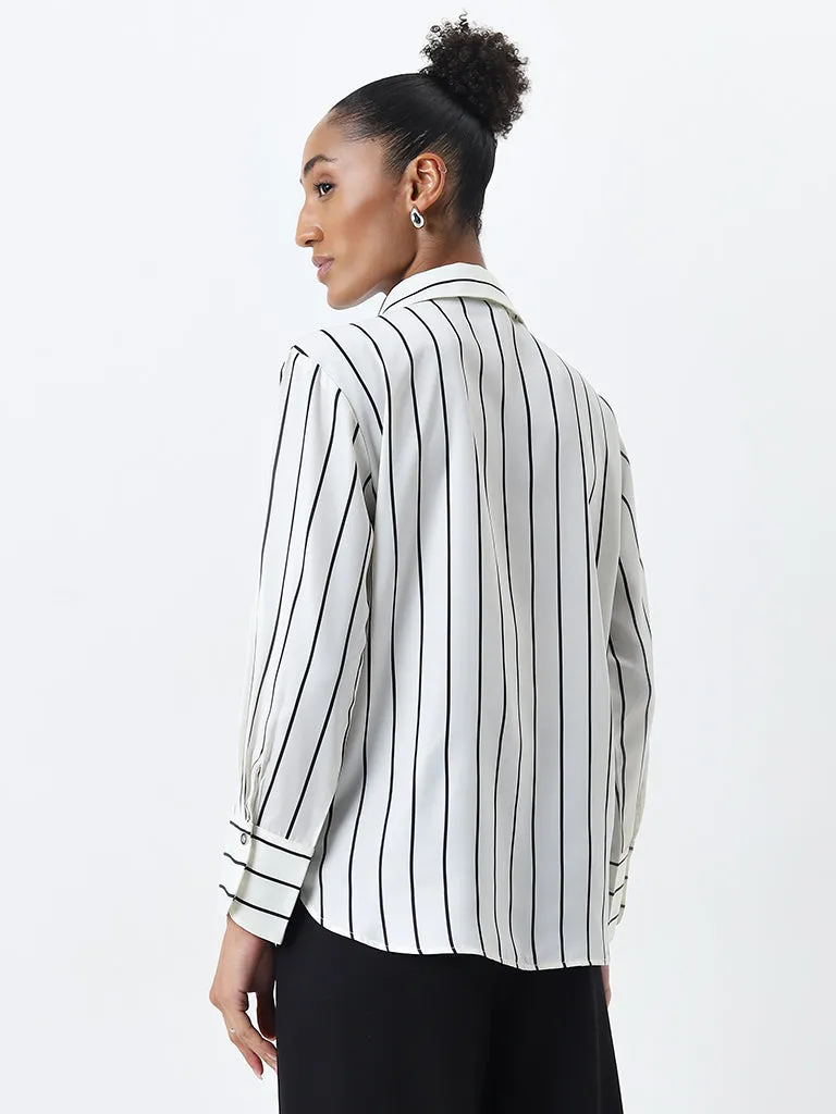 Wardrobe Black Stripe Patterned Shirt