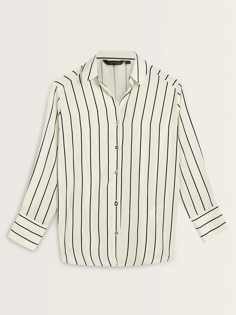 Wardrobe Black Stripe Patterned Shirt