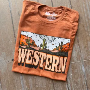Western Moon Scene Tee
