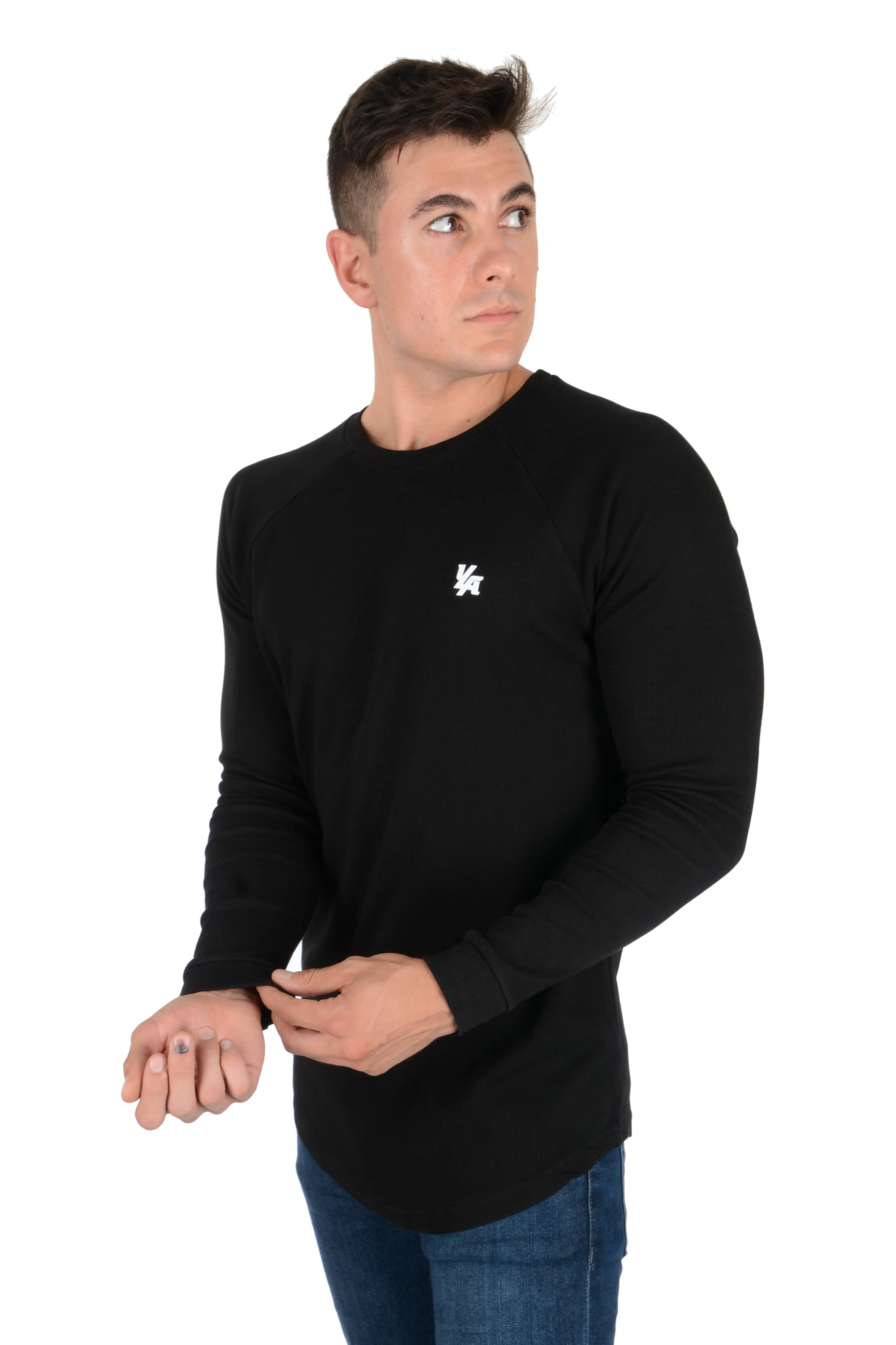 YoungLA Executive Shirts - Ribbed Raglan Long Sleeves 414