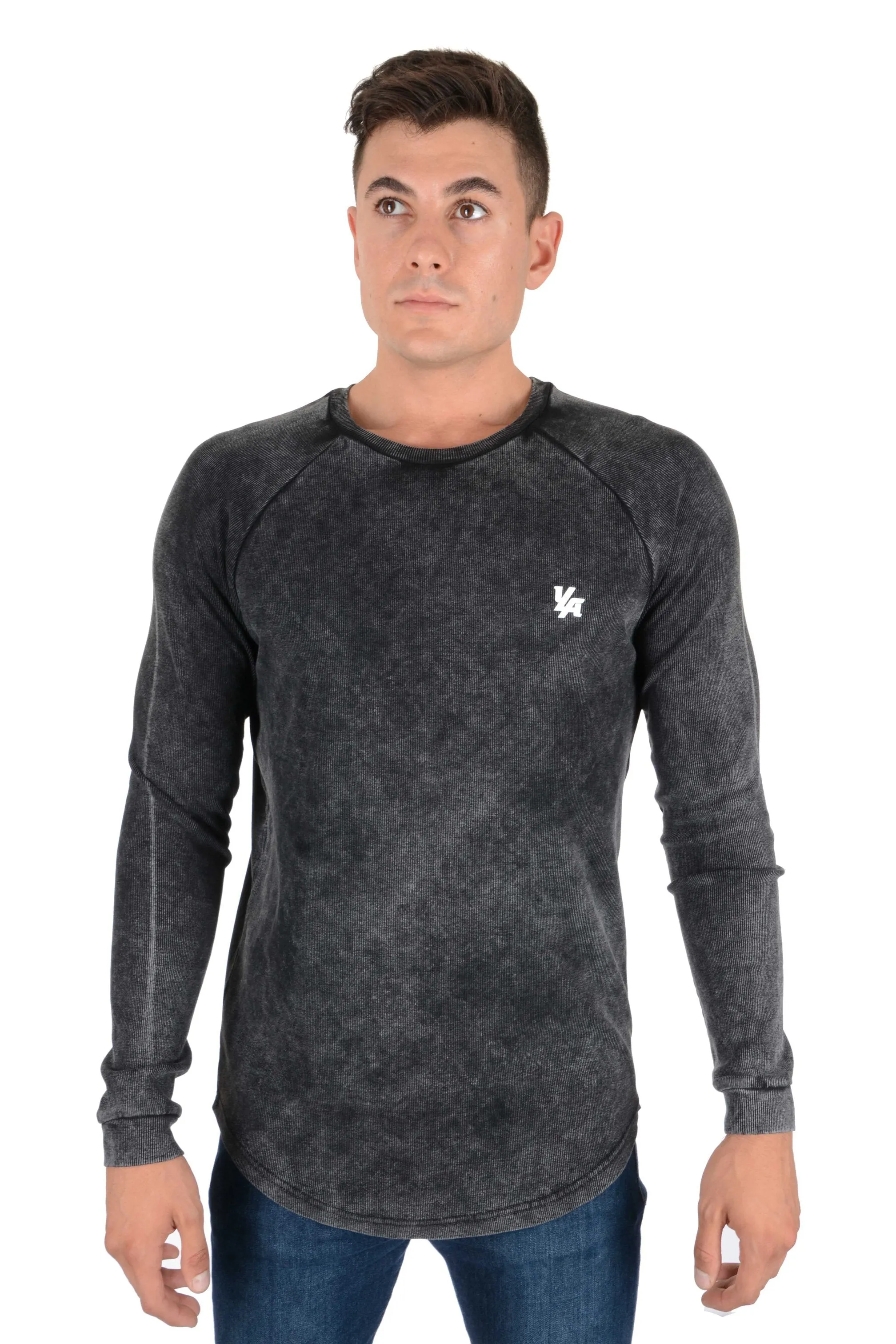 YoungLA Executive Shirts - Ribbed Raglan Long Sleeves 414