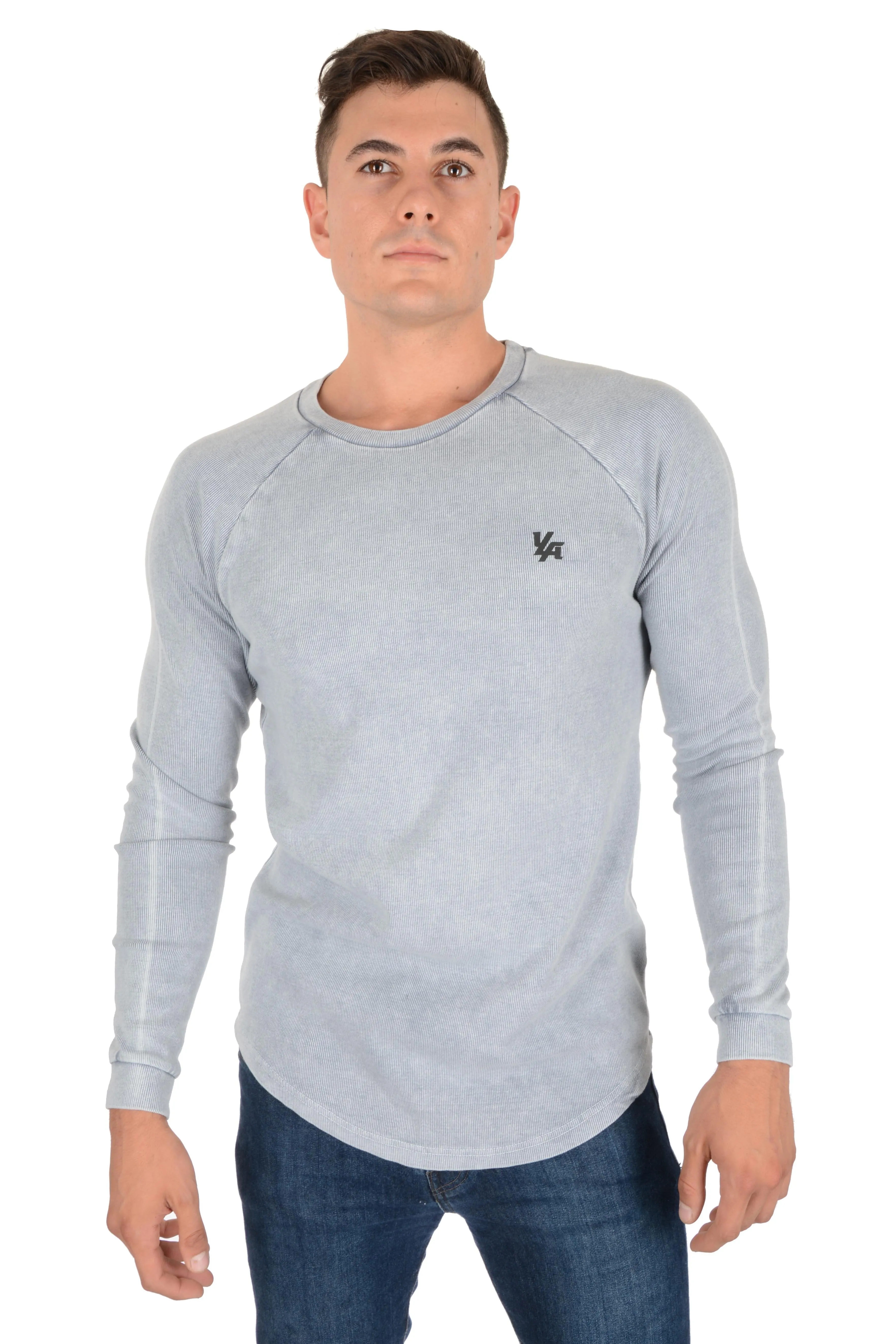 YoungLA Executive Shirts - Ribbed Raglan Long Sleeves 414