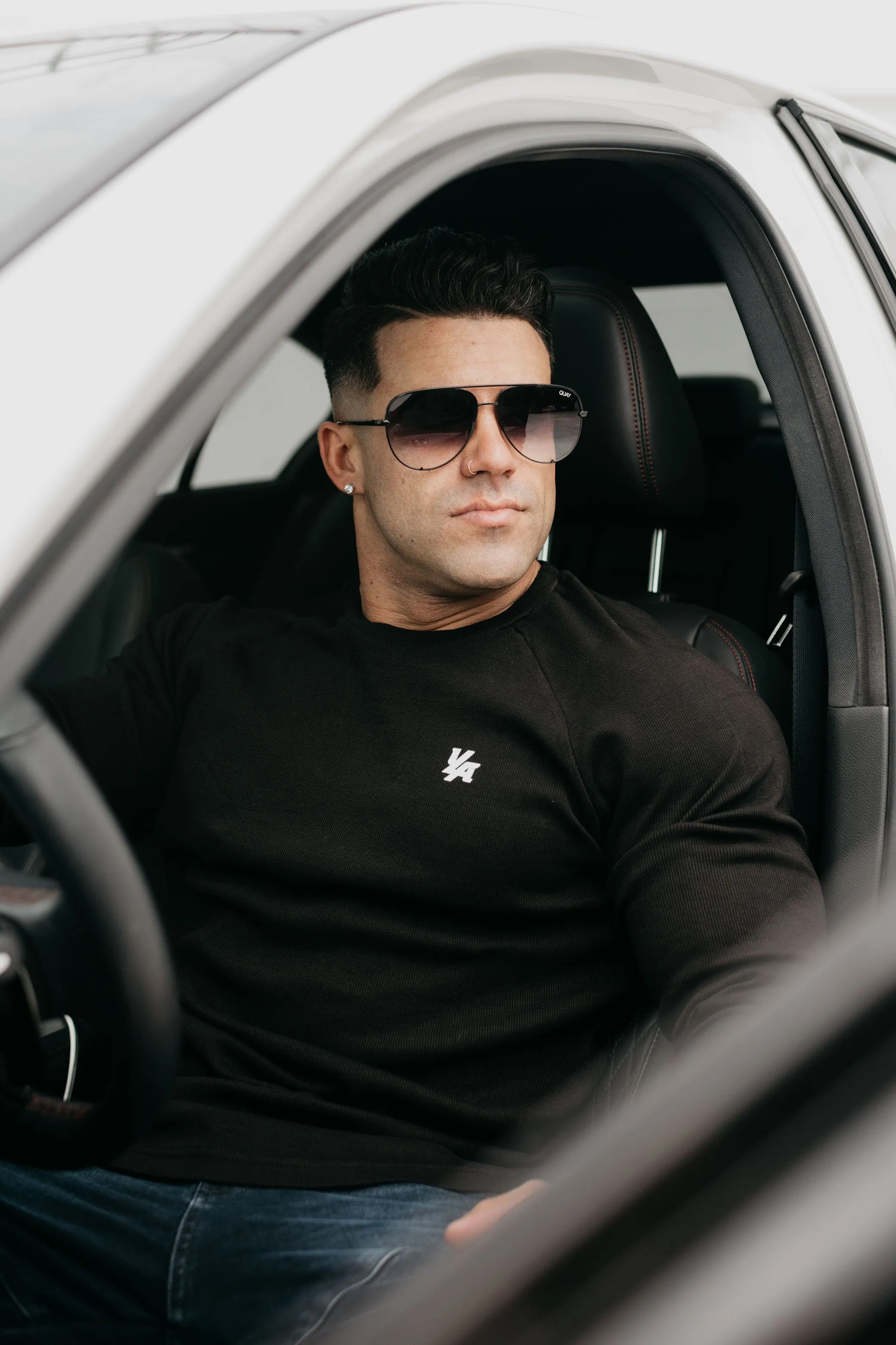YoungLA Executive Shirts - Ribbed Raglan Long Sleeves 414
