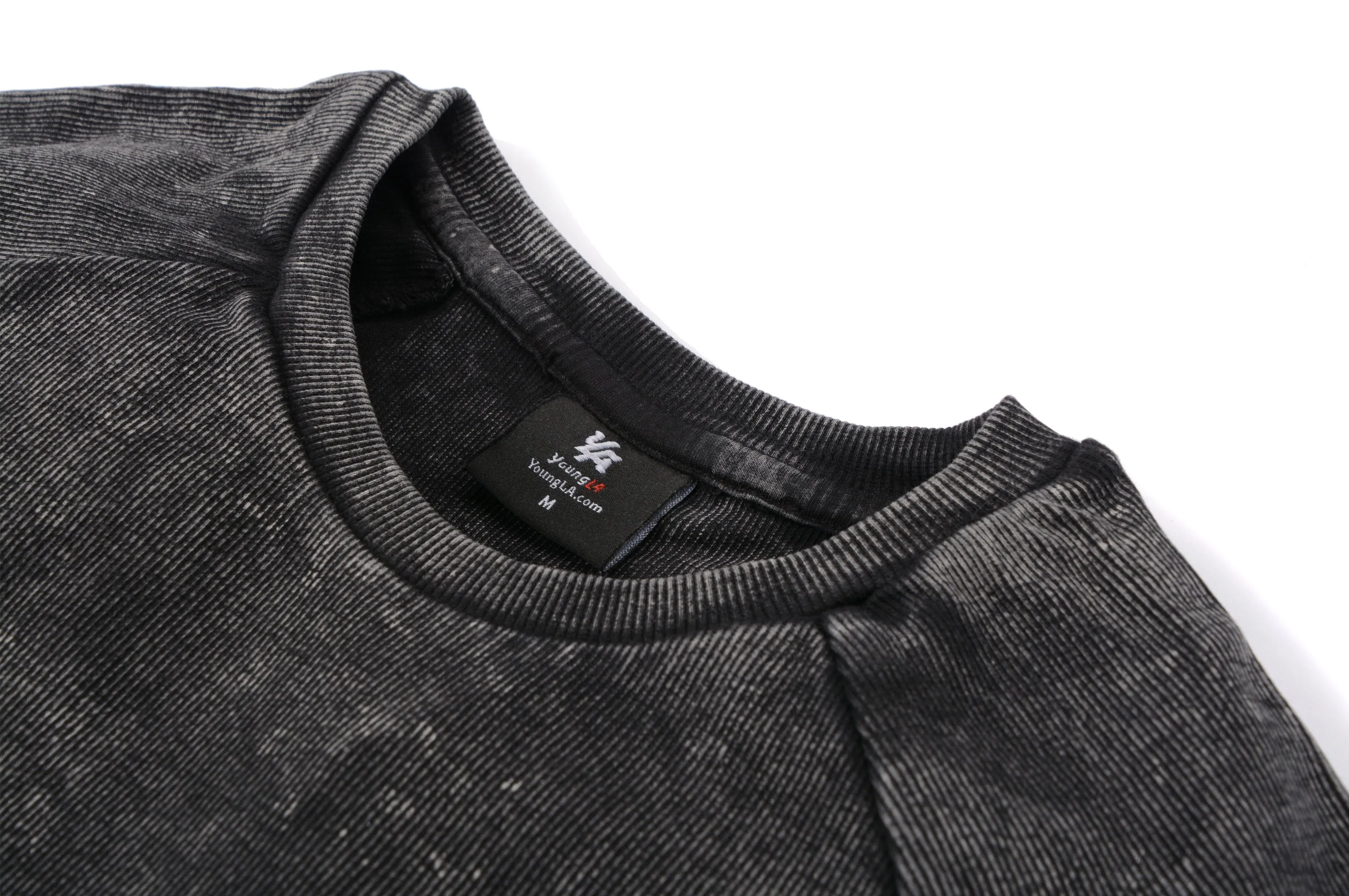YoungLA Executive Shirts - Ribbed Raglan Long Sleeves 414