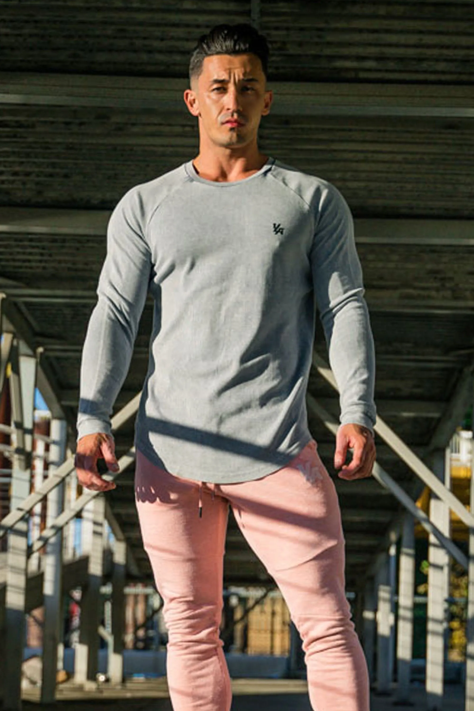 YoungLA Executive Shirts - Ribbed Raglan Long Sleeves 414