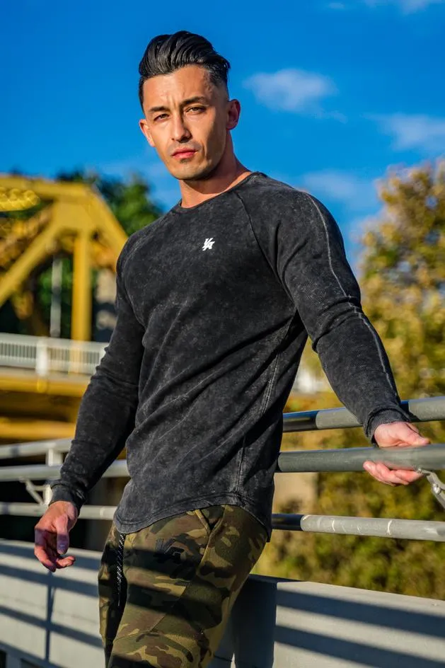 YoungLA Executive Shirts - Ribbed Raglan Long Sleeves 414
