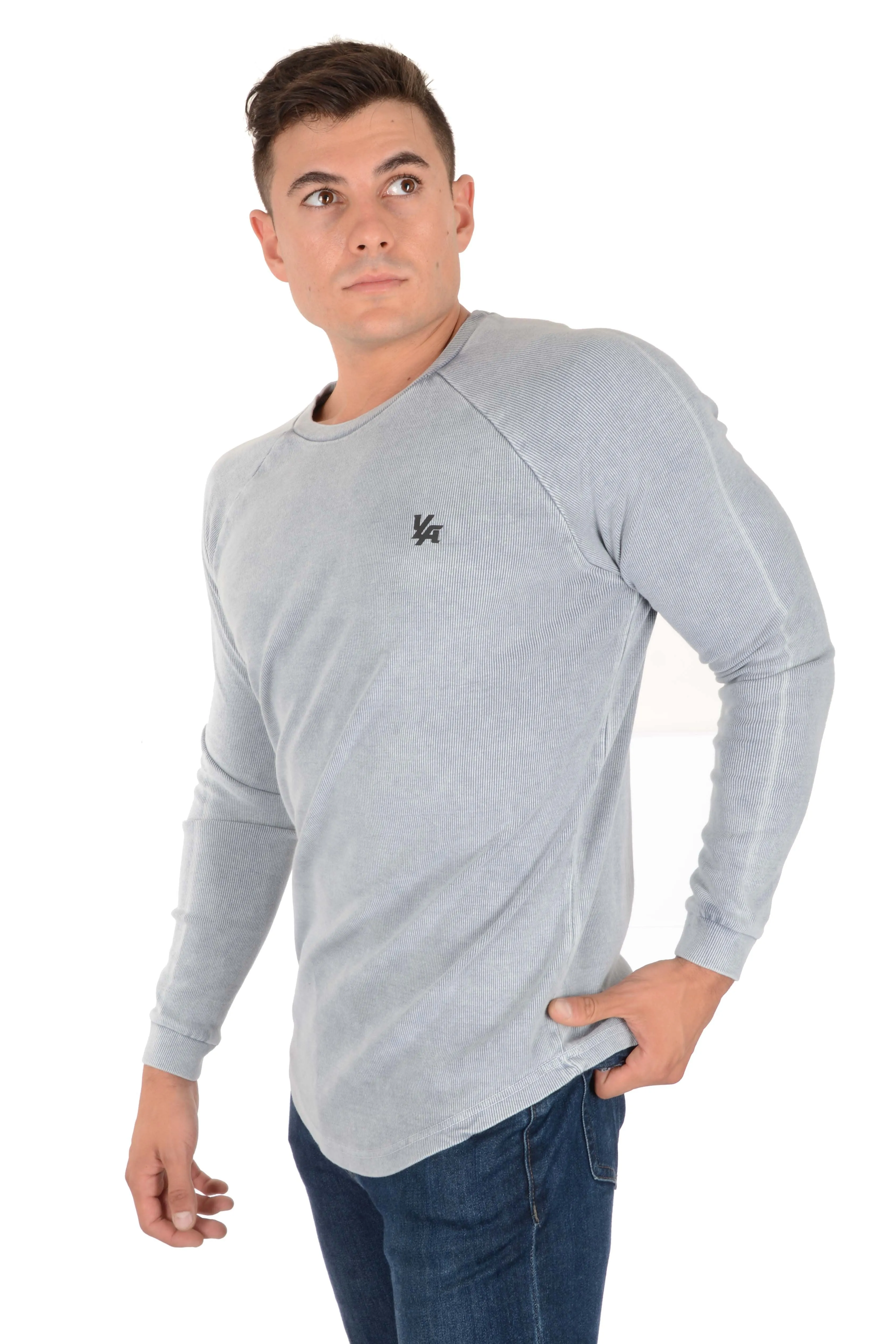 YoungLA Executive Shirts - Ribbed Raglan Long Sleeves 414