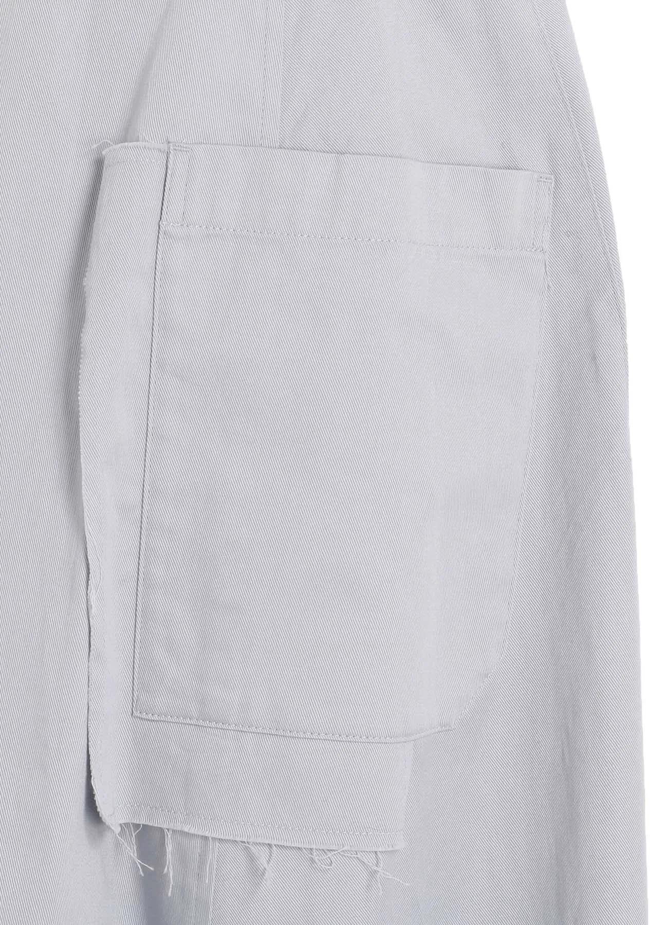 [Y's BORN PRODUCT] COTTON TWILL SAROUEL WITH CLOTH