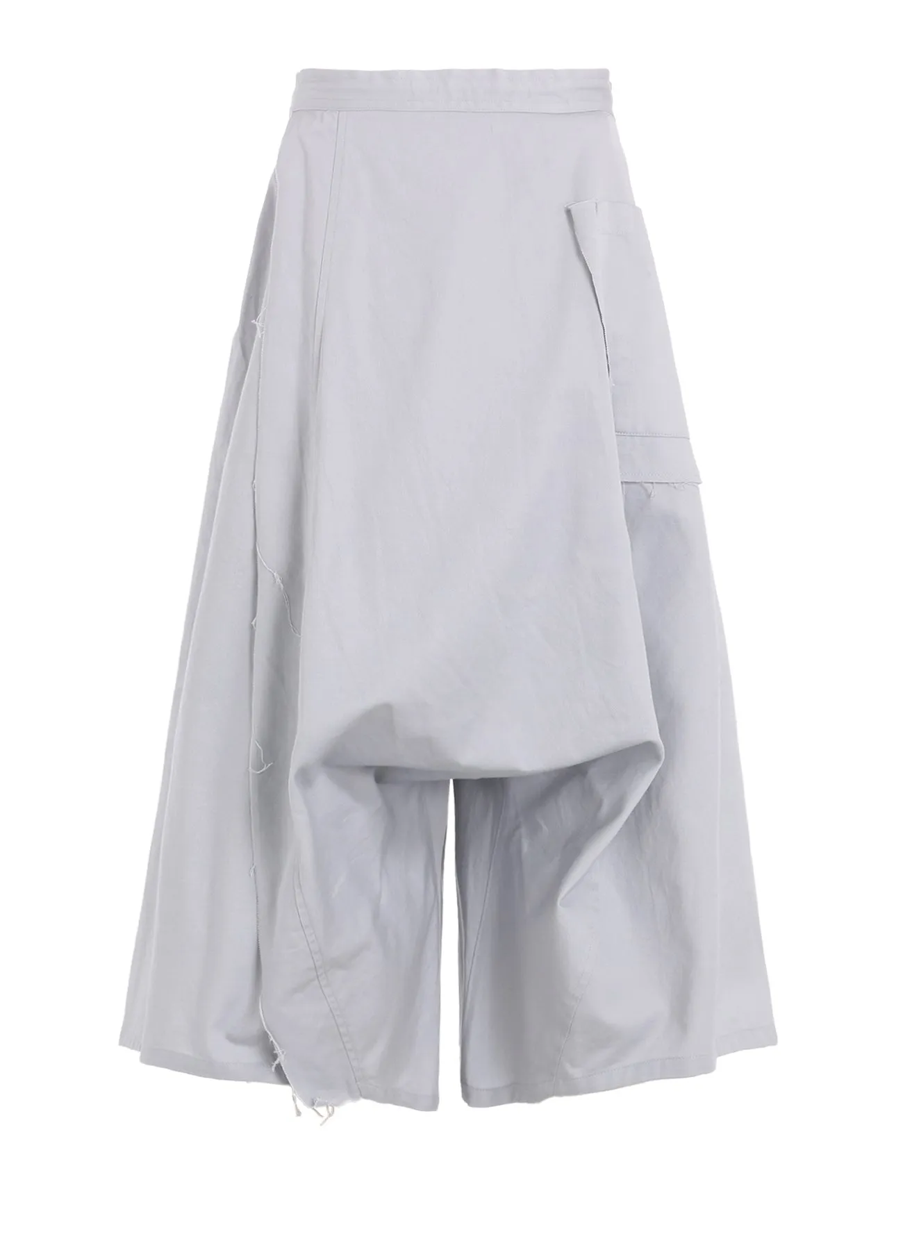 [Y's BORN PRODUCT] COTTON TWILL SAROUEL WITH CLOTH